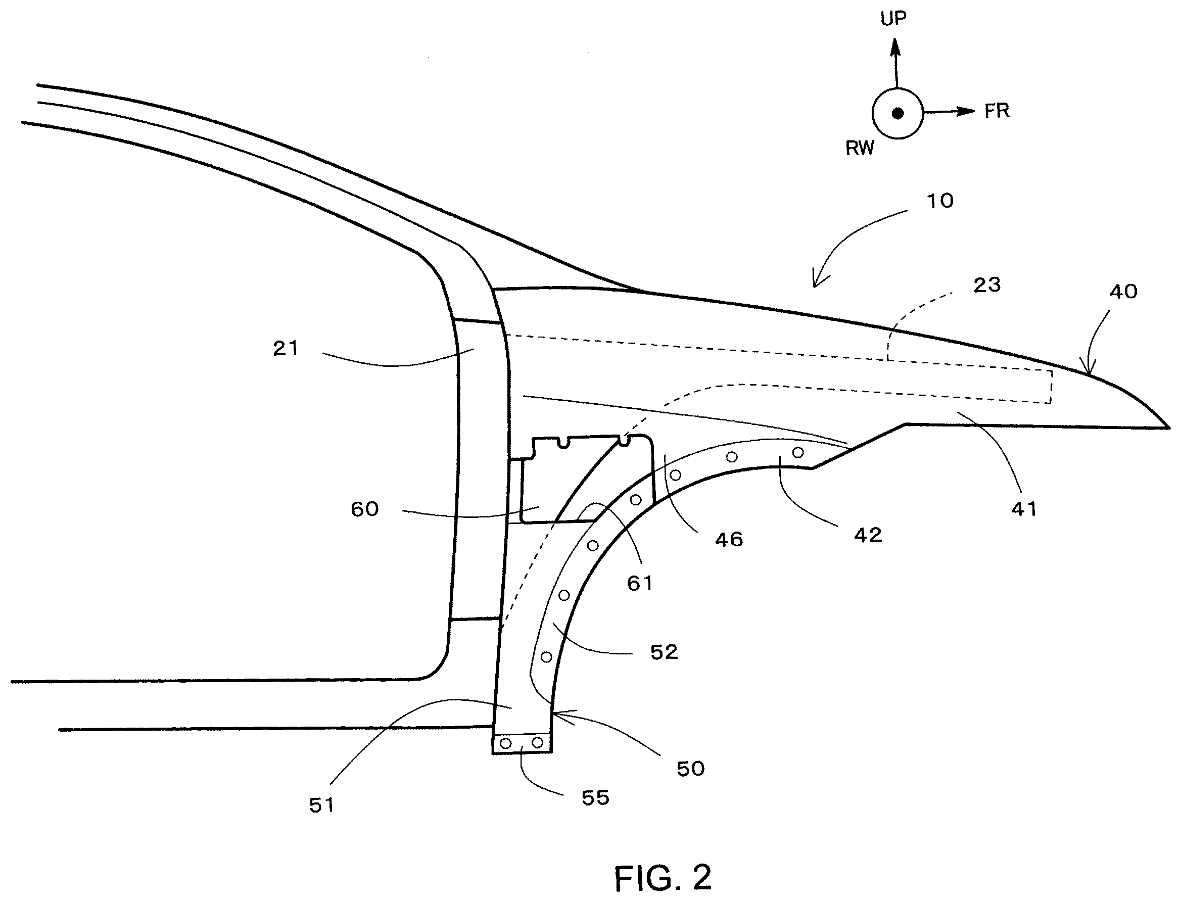 Patent US12403960 Figure 2 – Outer panel structure
