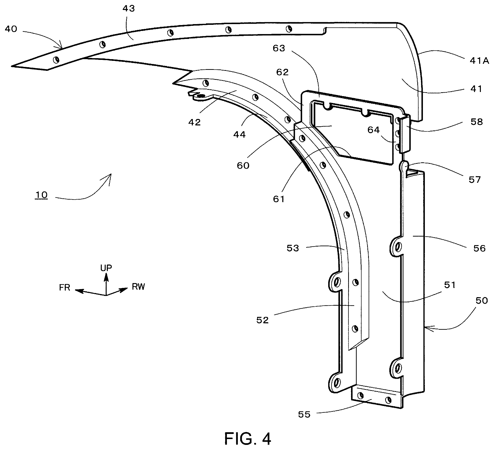 Patent US12403960 Figure 4 – Outer panel structure