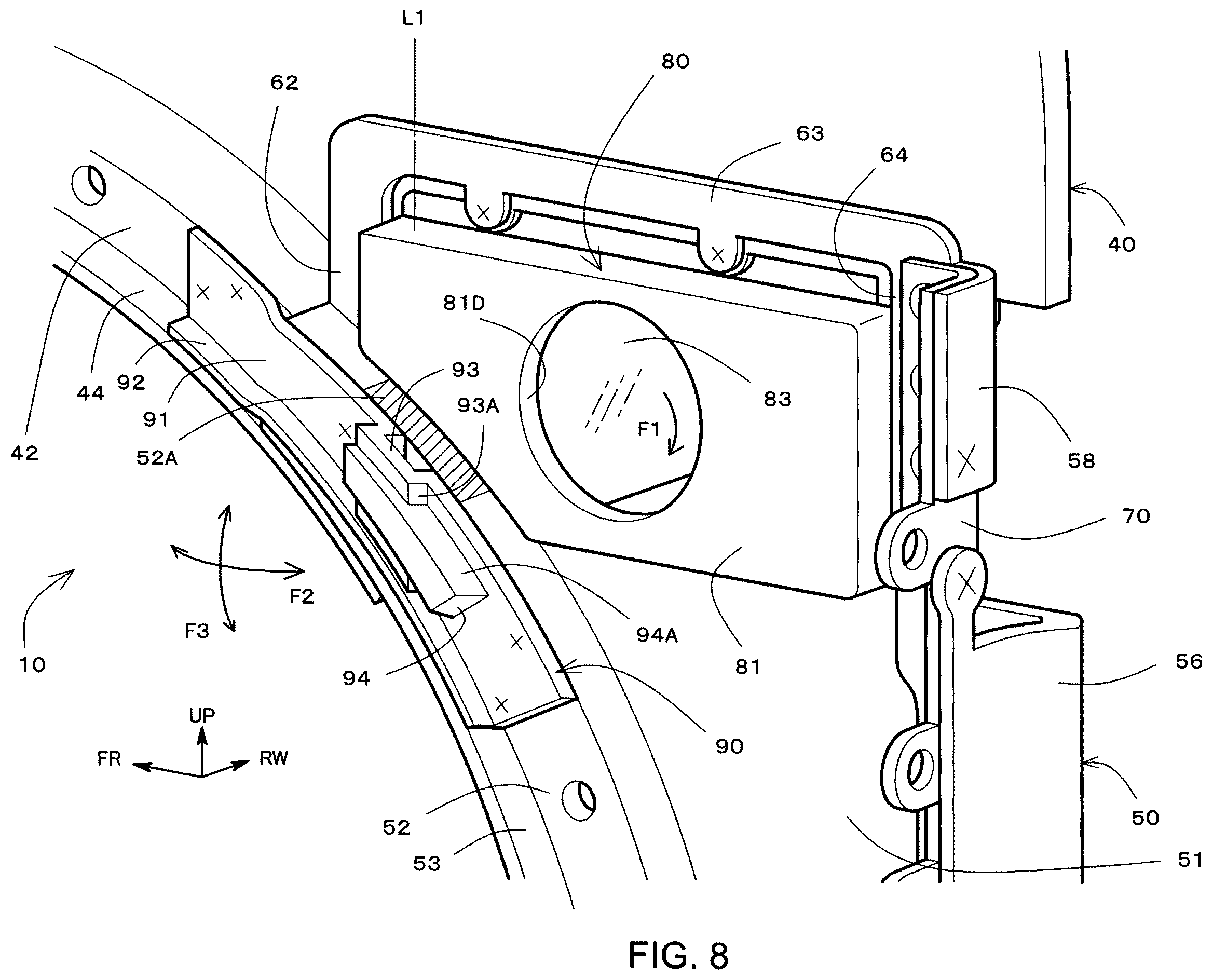 Patent US12403960 Figure 8 – Outer panel structure