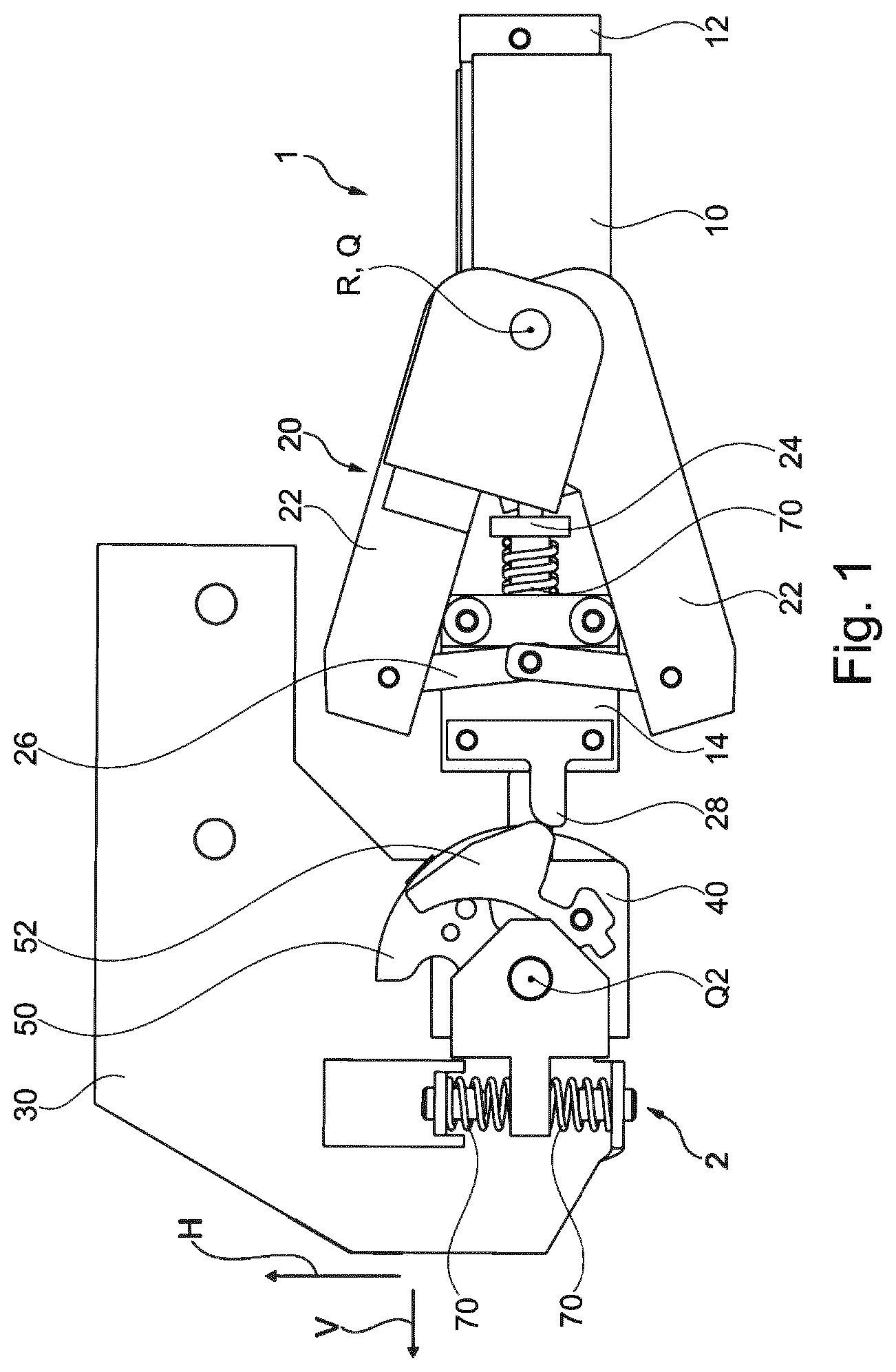 Patent US12403964 Figure 1 – Primary coupling apparatus, secondary coupling apparatus, fifth-wheel coupling arrangement and automatic coupling system