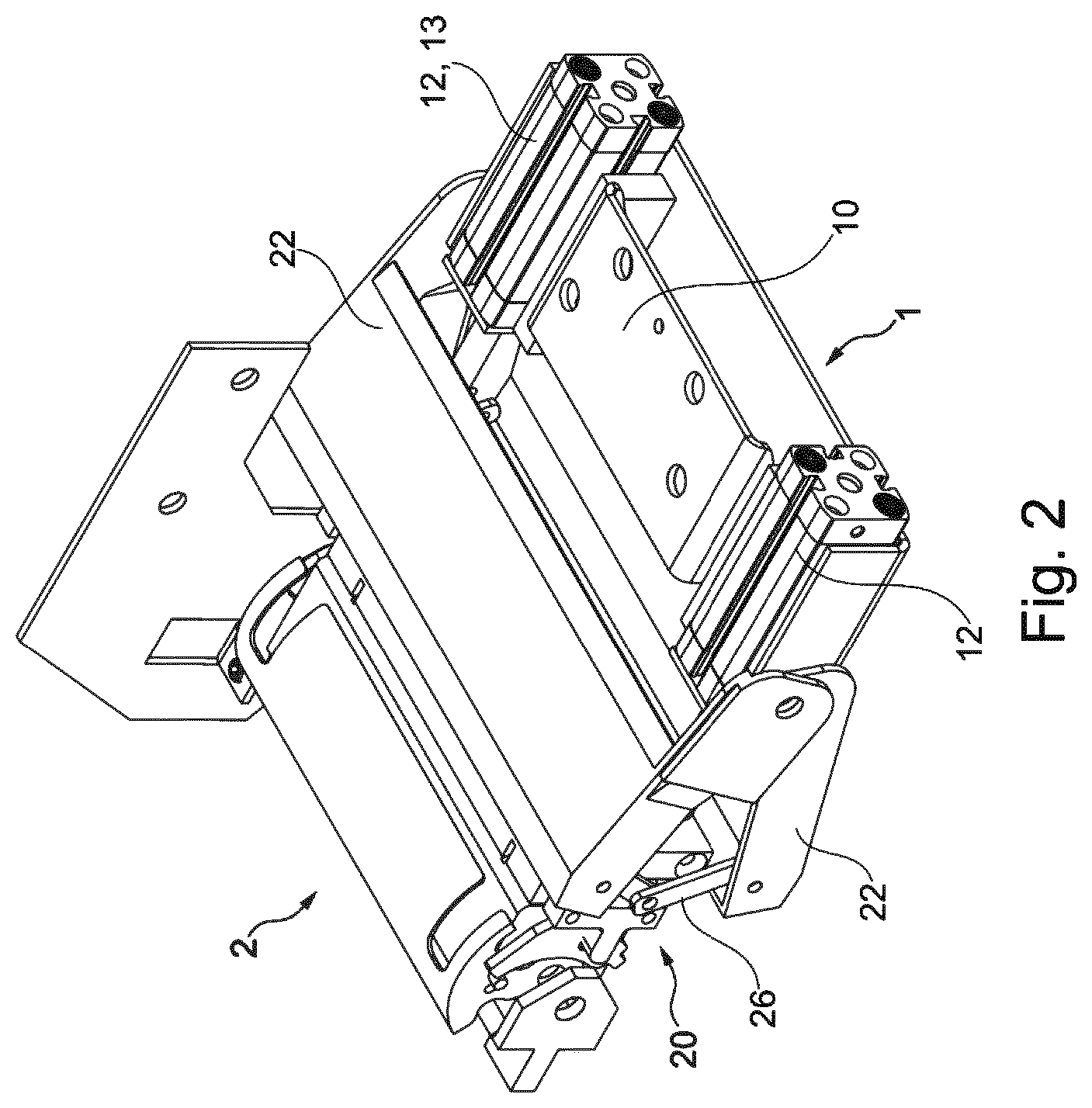 Patent US12403964 Figure 2 – Primary coupling apparatus, secondary coupling apparatus, fifth-wheel coupling arrangement and automatic coupling system
