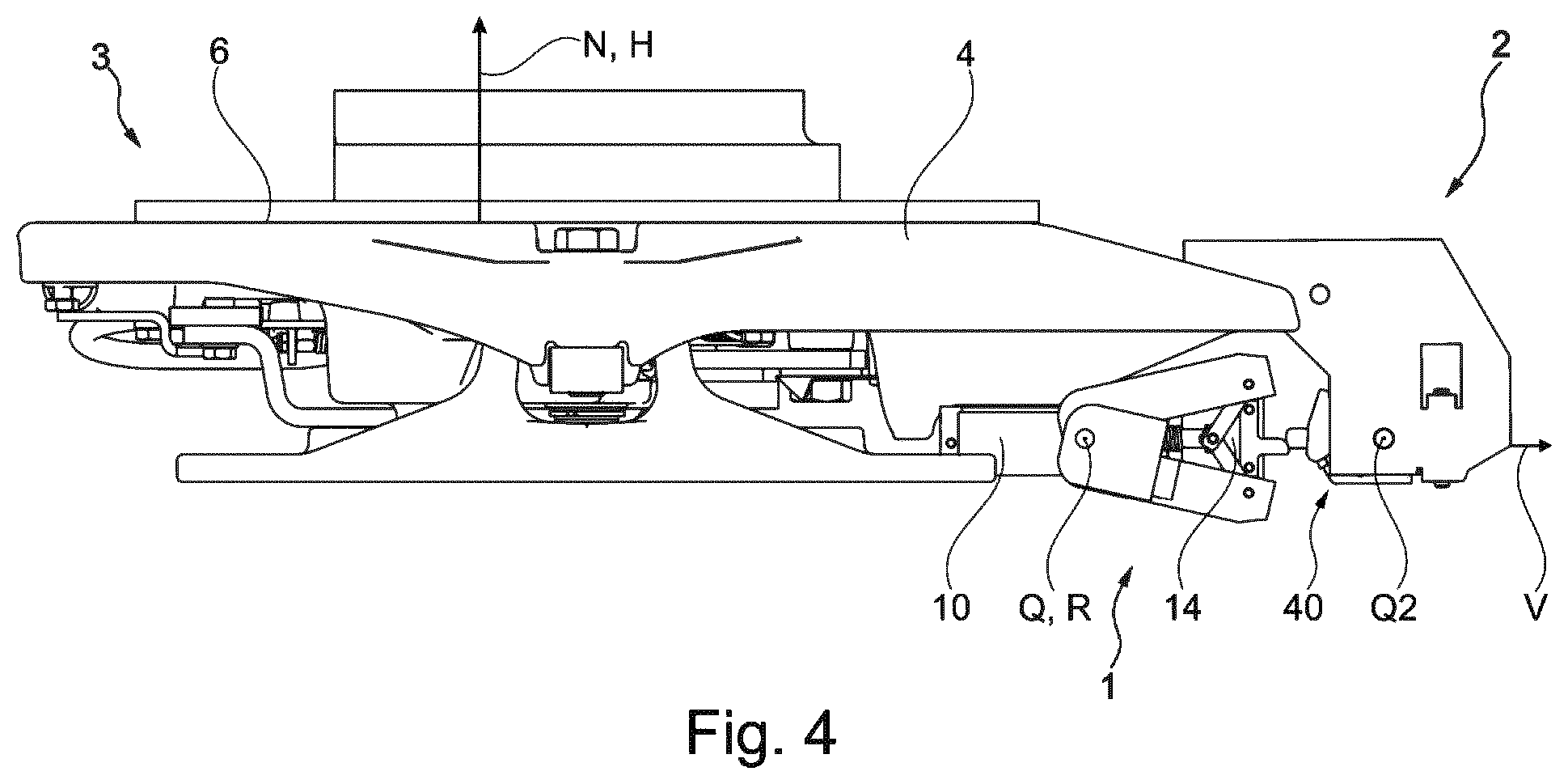 Patent US12403964 Figure 4 – Primary coupling apparatus, secondary coupling apparatus, fifth-wheel coupling arrangement and automatic coupling system