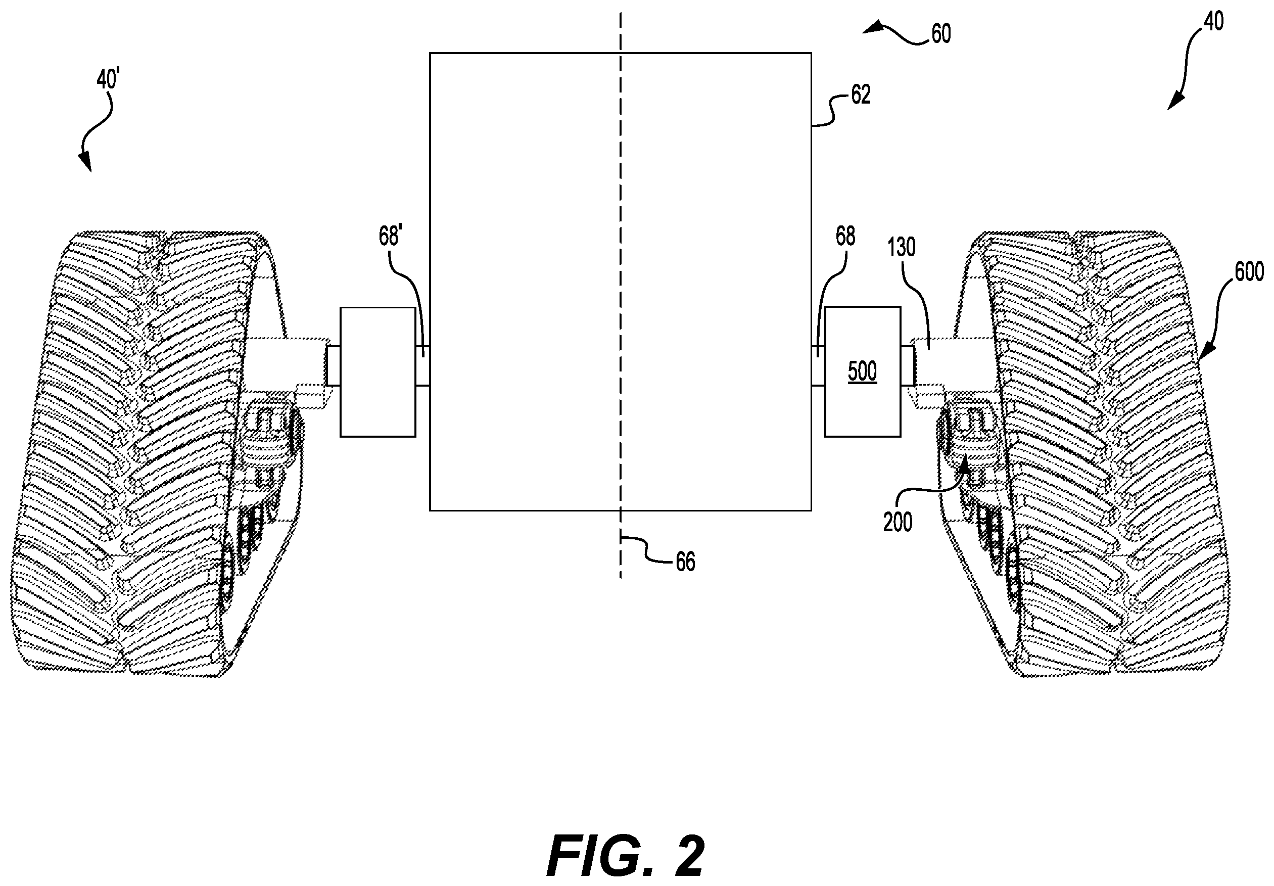 Patent US12403965 Figure 2 – Multi-member frame assembly for a track system