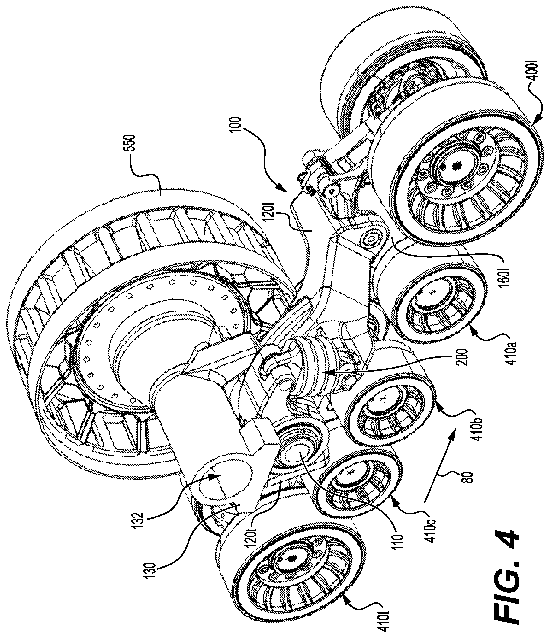 Patent US12403965 Figure 5 – Multi-member frame assembly for a track system