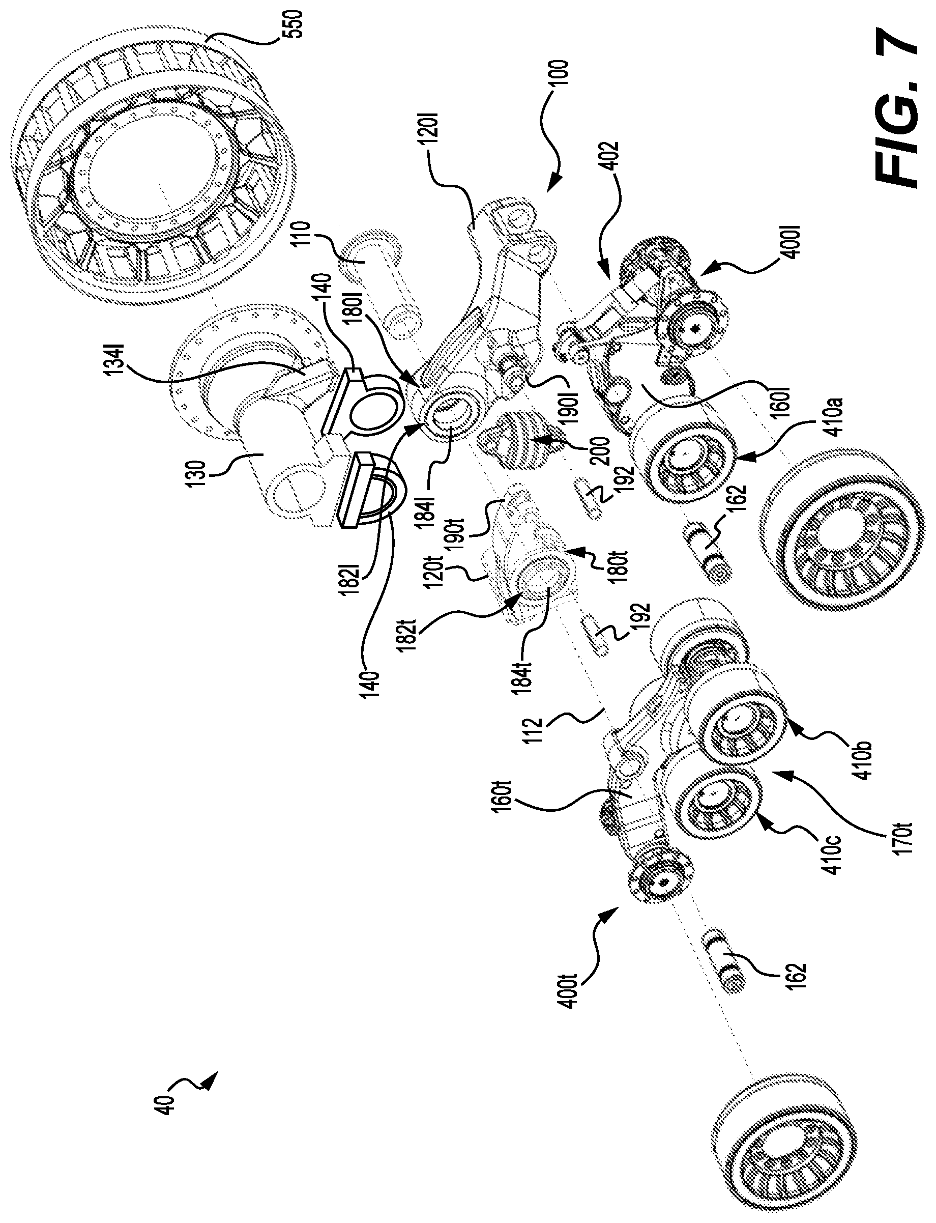 Patent US12403965 Figure 8 – Multi-member frame assembly for a track system