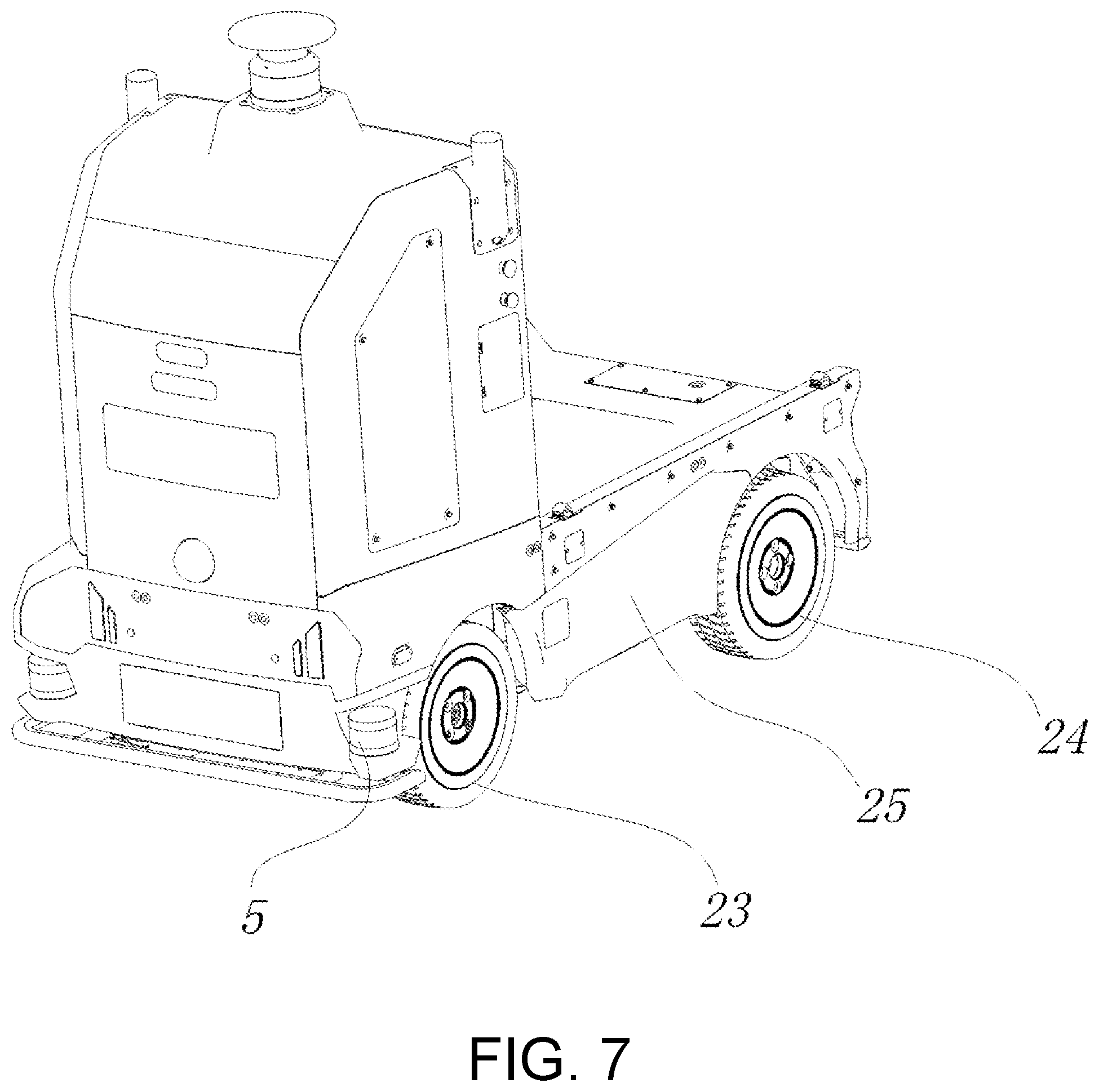 Patent US12403967 Figure 5 – Unmanned vehicle with separable functional module