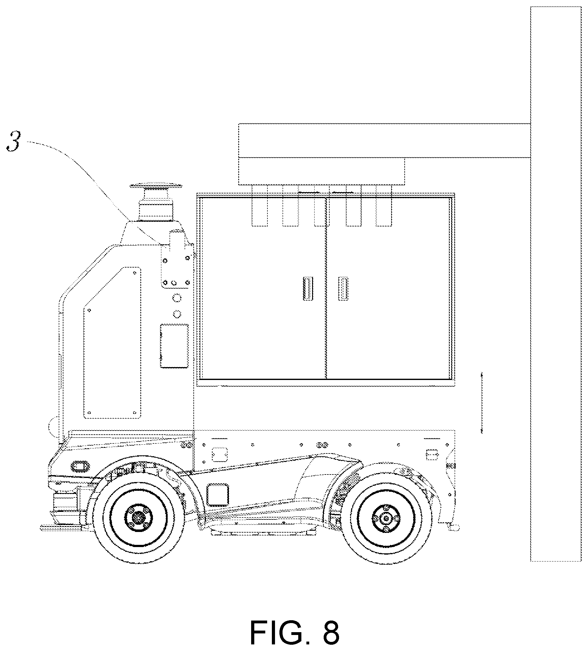 Patent US12403967 Figure 6 – Unmanned vehicle with separable functional module