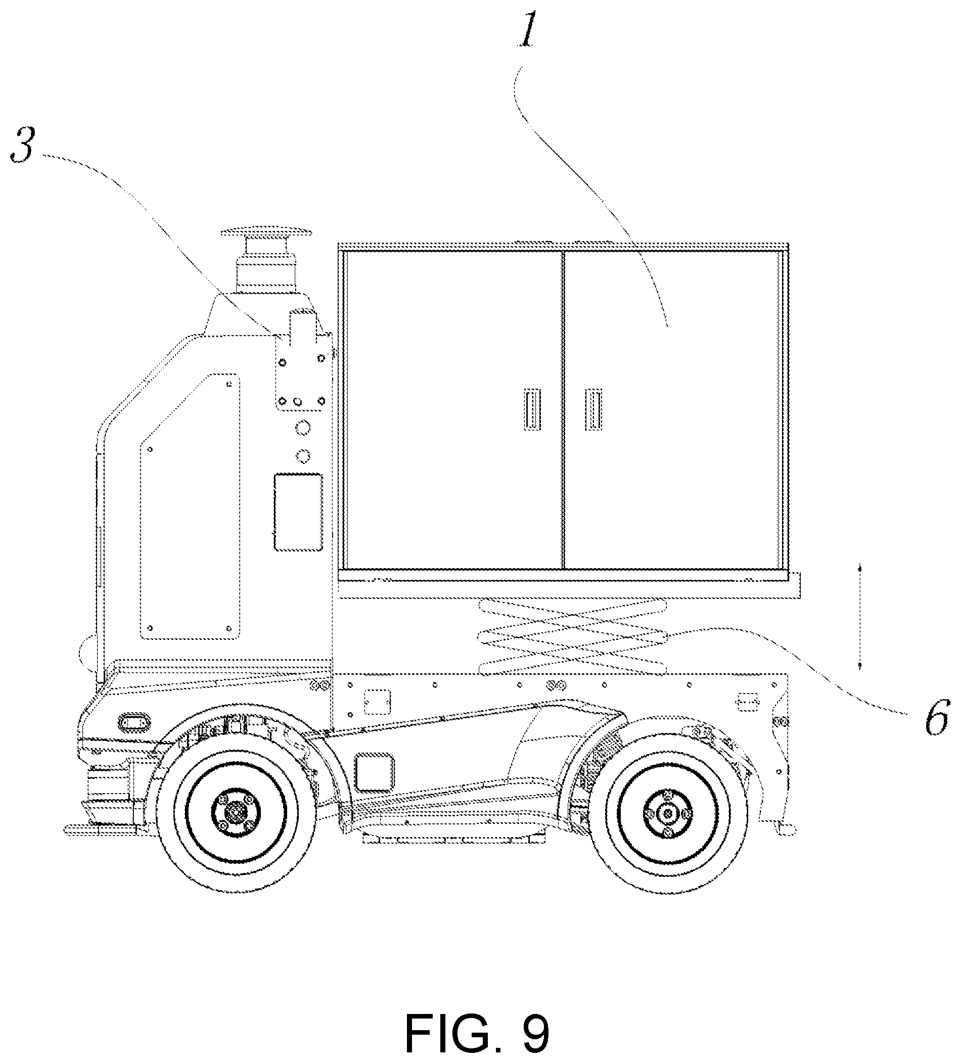 Patent US12403967 Figure 7 – Unmanned vehicle with separable functional module