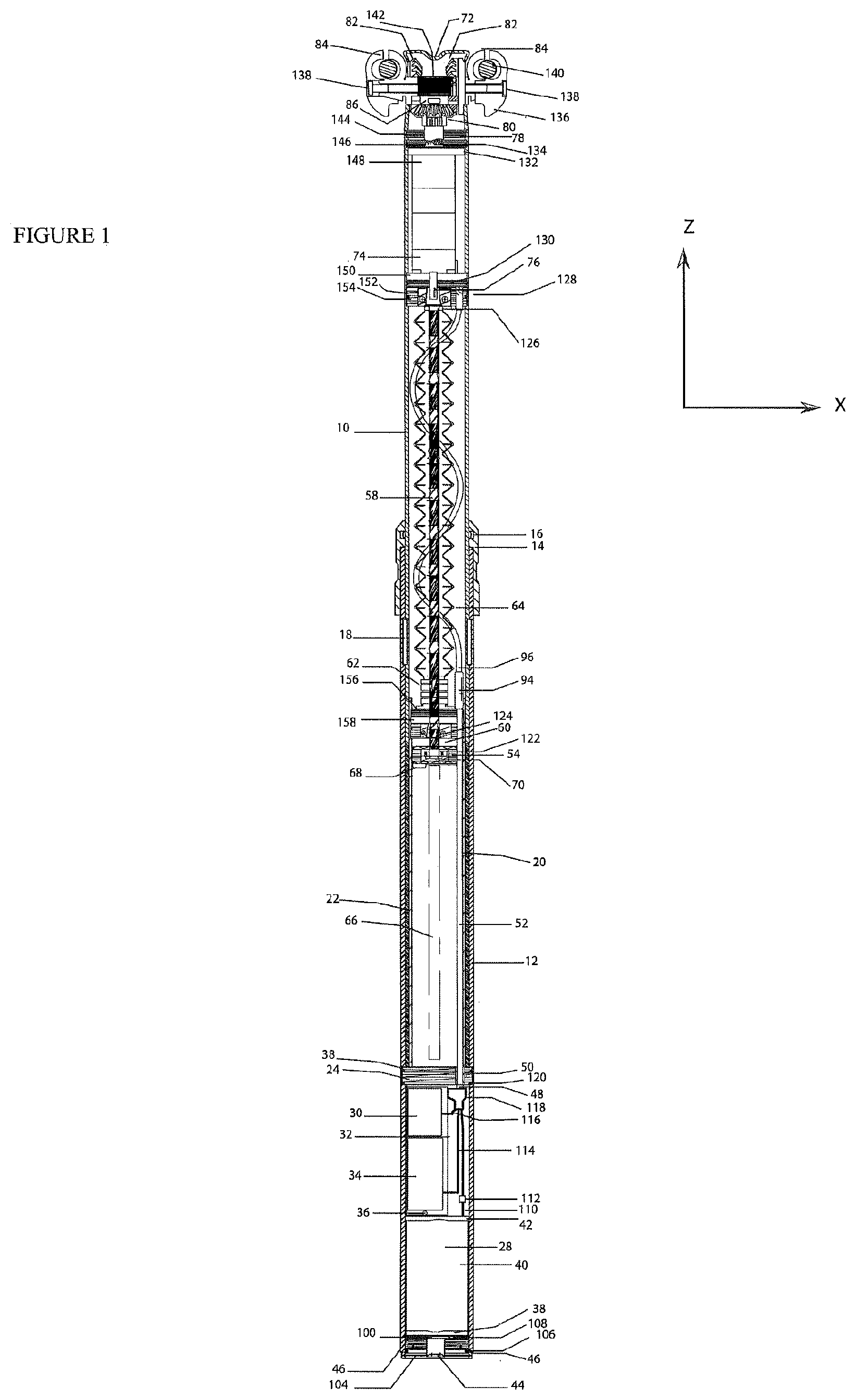 Patent US12403970 Figure 1 – Device for adjusting a seat position of a bicycle seat