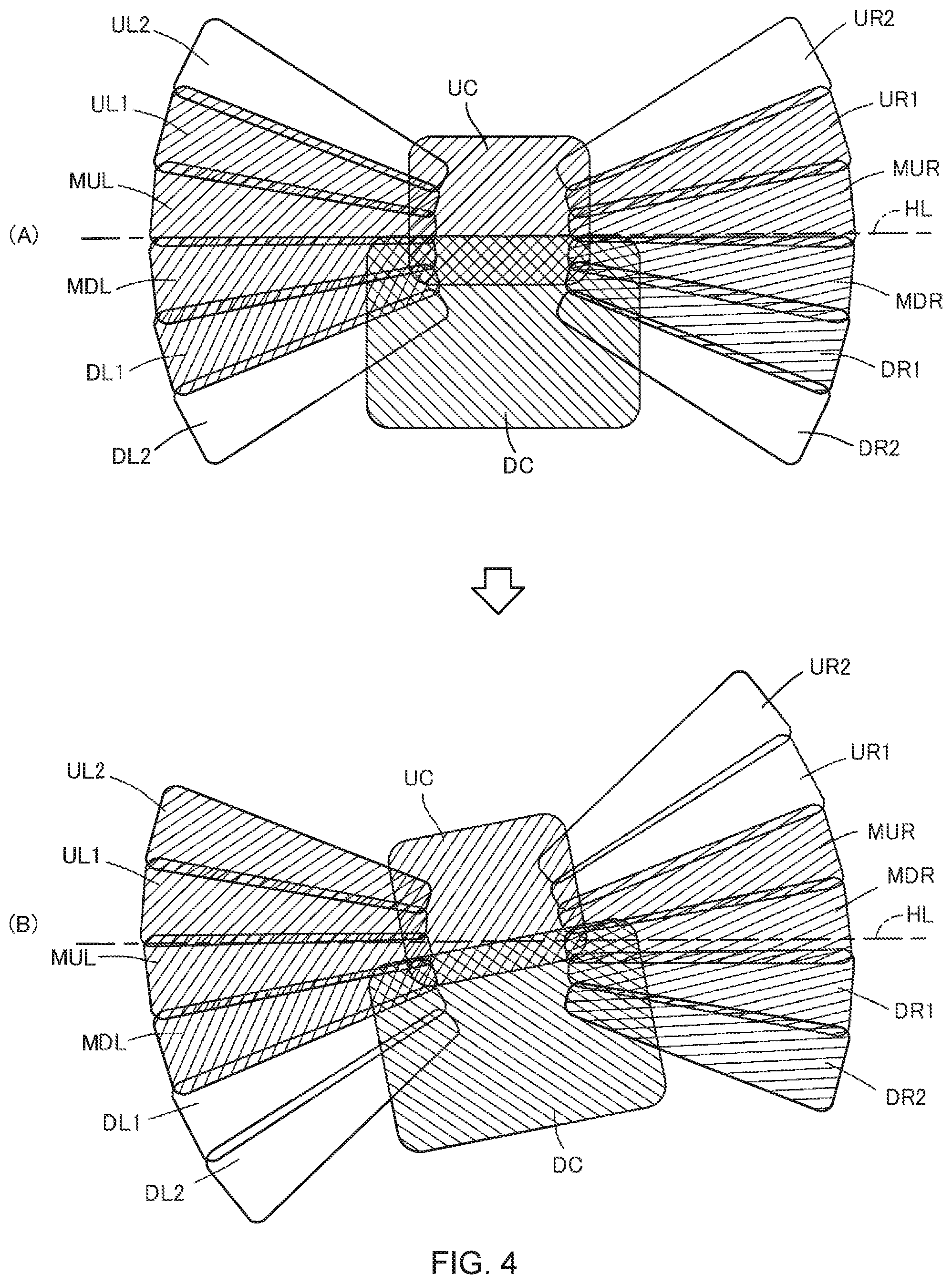 Patent US12403971 Figure 4 – Headlight device and leaning vehicle