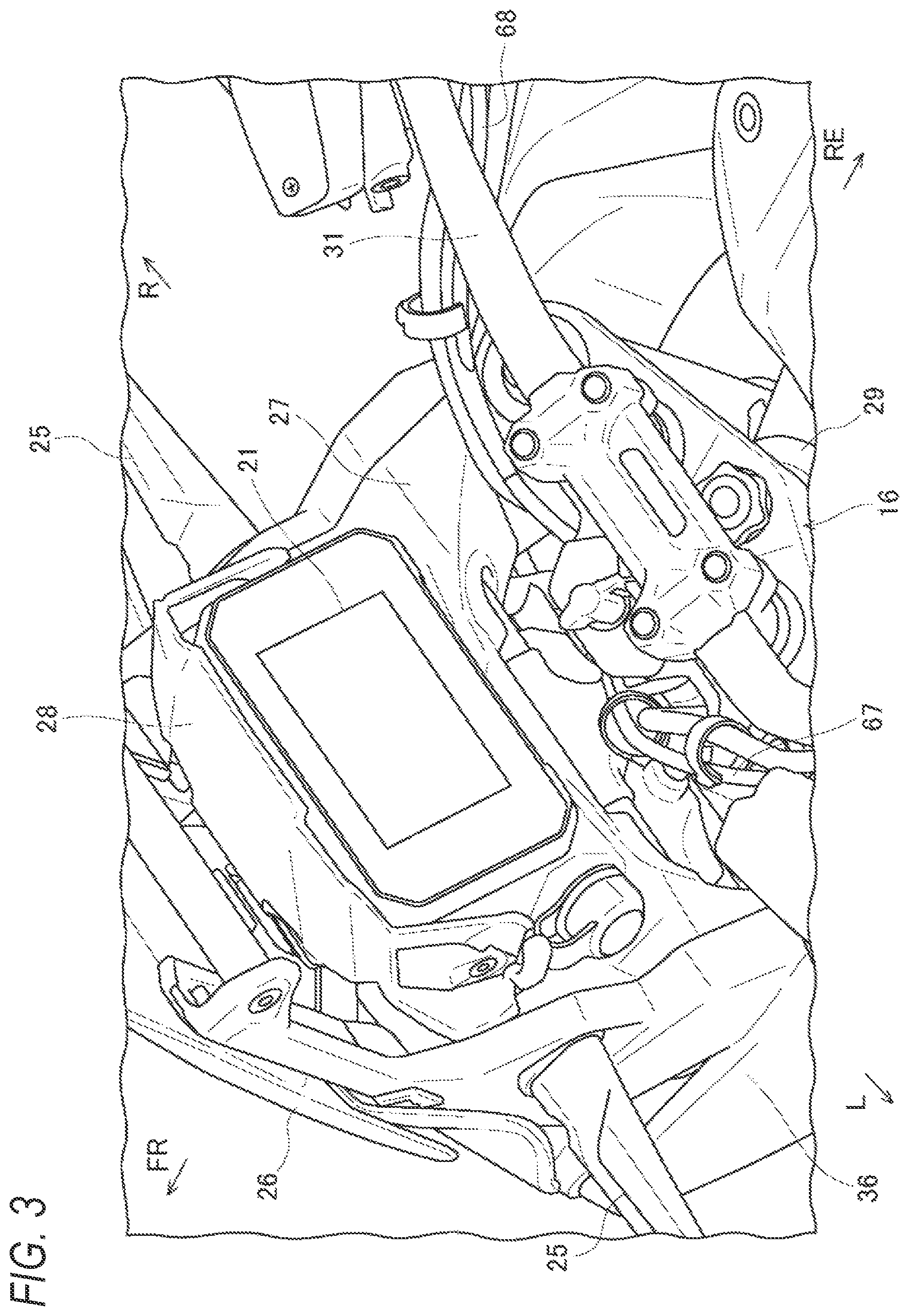 Patent US12403973 Figure 3 – Holding structure for optional component