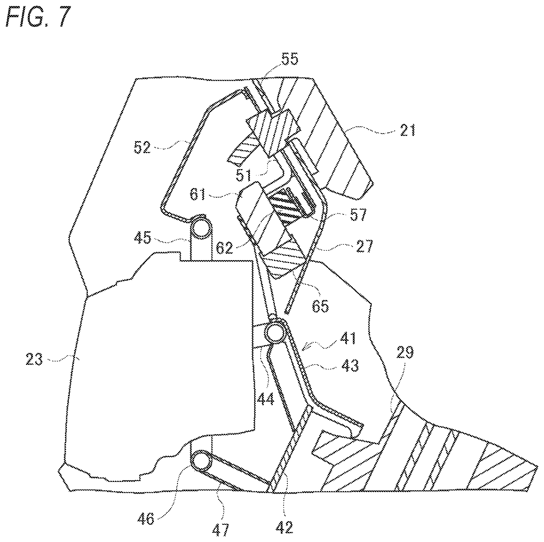 Patent US12403973 Figure 7 – Holding structure for optional component