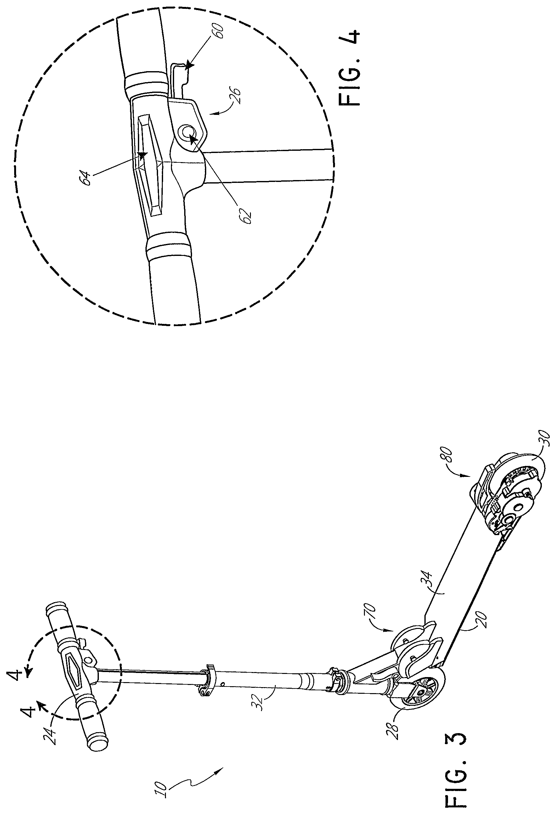 Patent US12403974 Figure 2 – Electric scooter