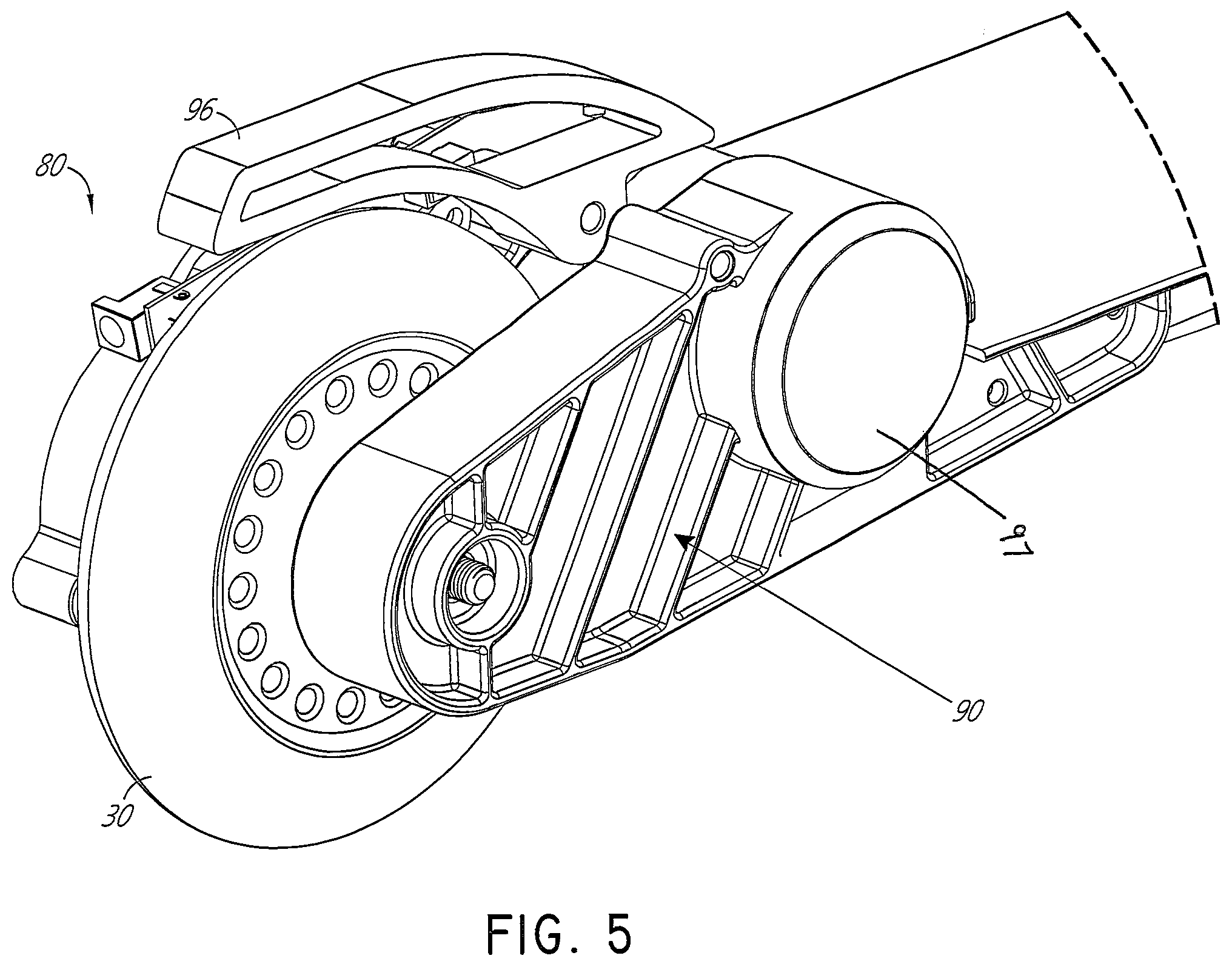 Patent US12403974 Figure 3 – Electric scooter