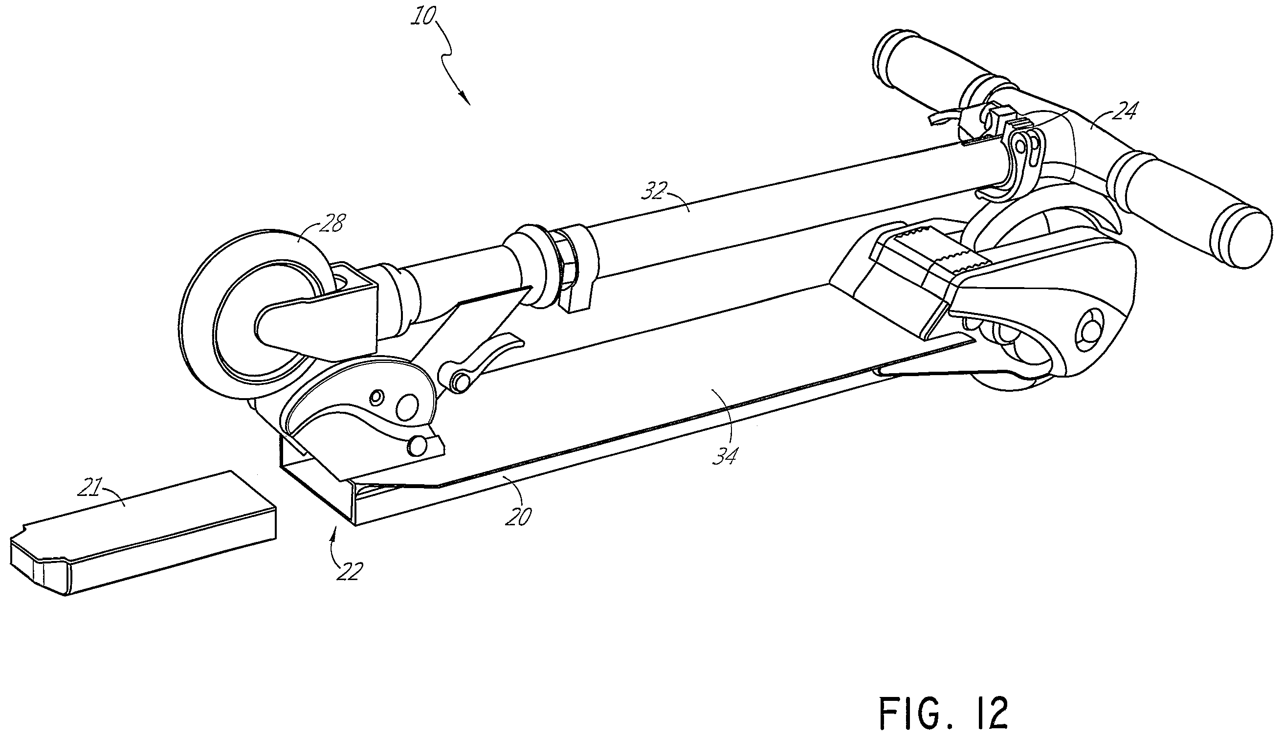 Patent US12403974 Figure 10 – Electric scooter