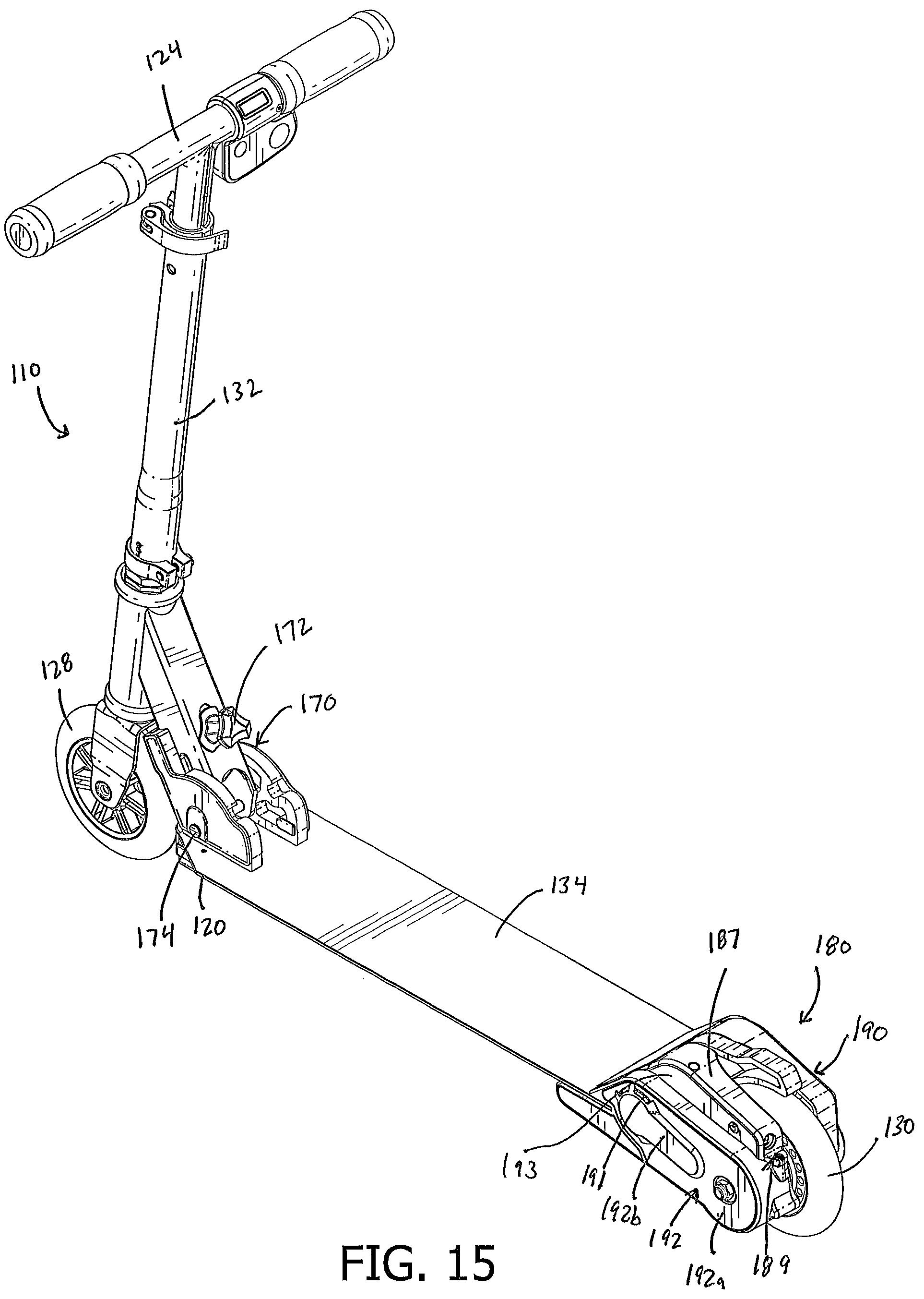 Patent US12403974 Figure 13 – Electric scooter