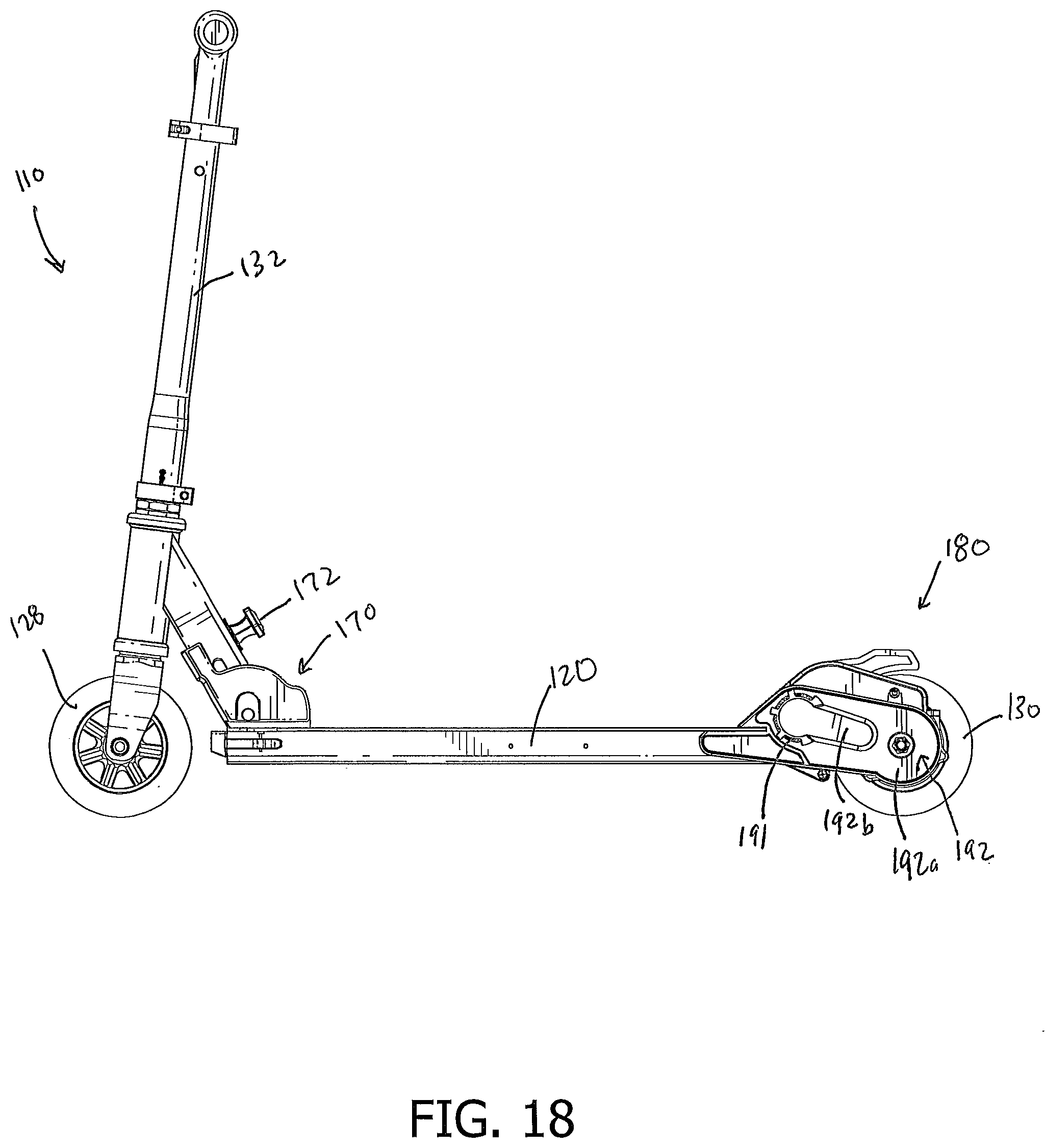 Patent US12403974 Figure 16 – Electric scooter