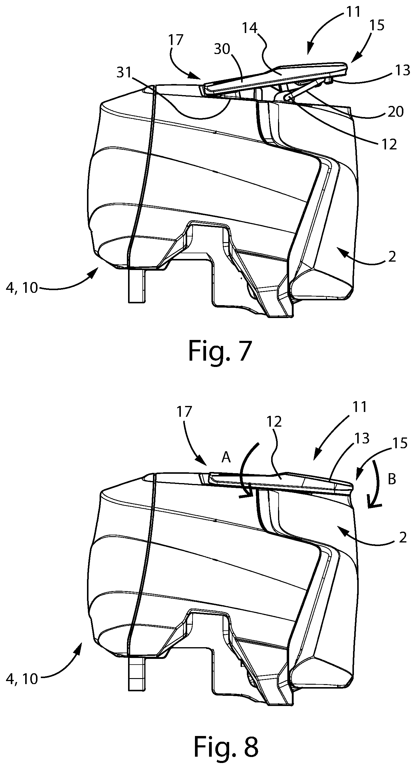 Patent US12403975 Figure 4 – Bicycle equipment provided with an electric power supply unit