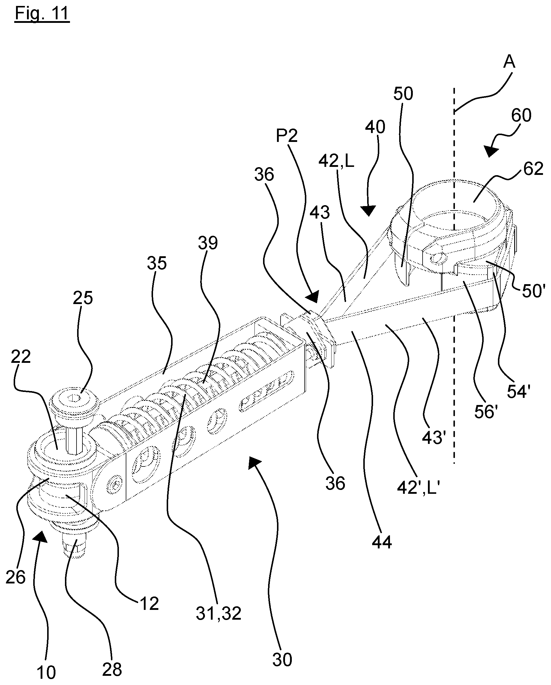 Patent US12403977 Figure 12 – Apparatus for providing a restoring moment for a two-wheeler steering mechanism