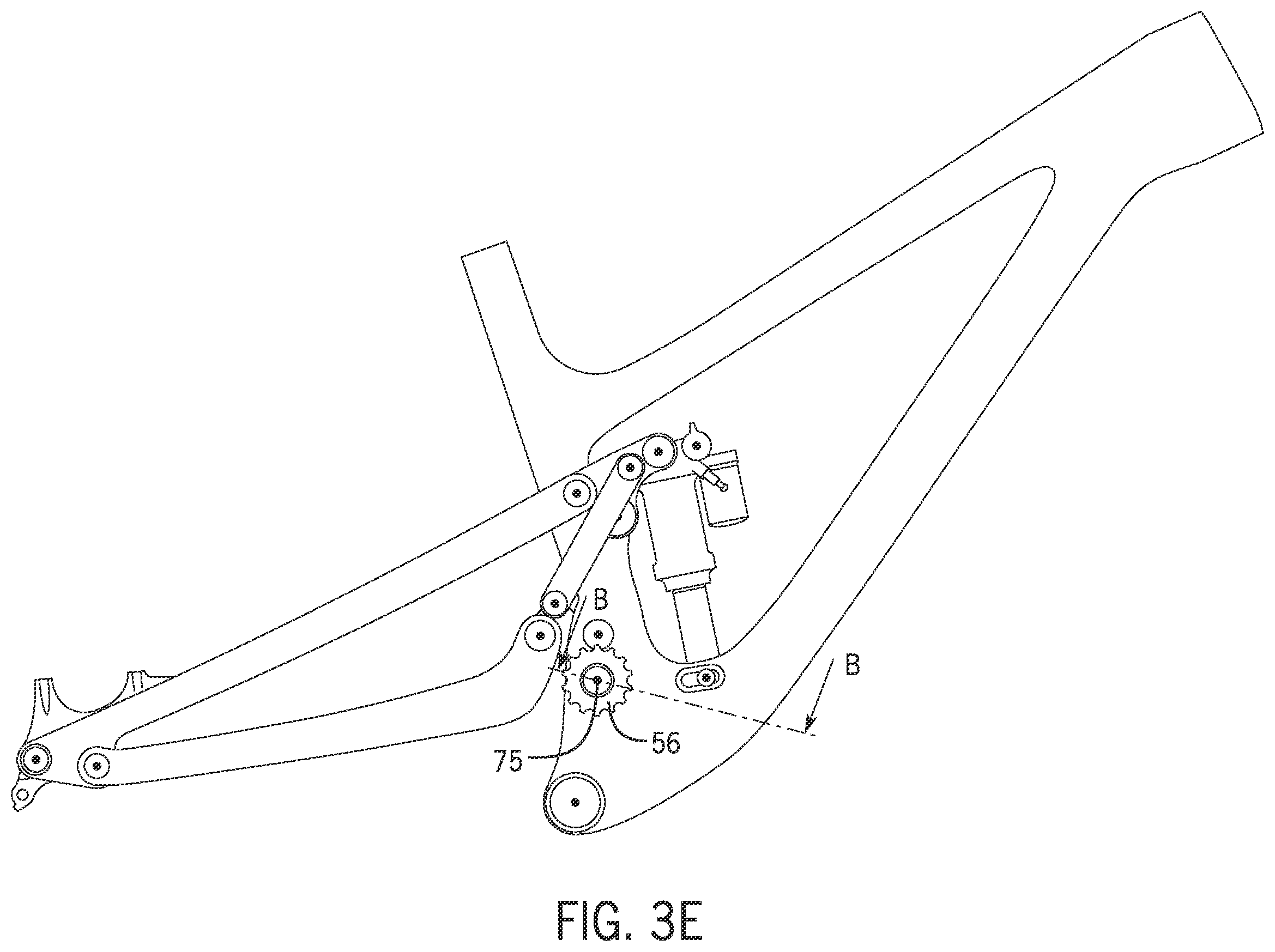 Patent US12403979 Figure 18 – 6-bar vehicle suspension linkage with drive train idler