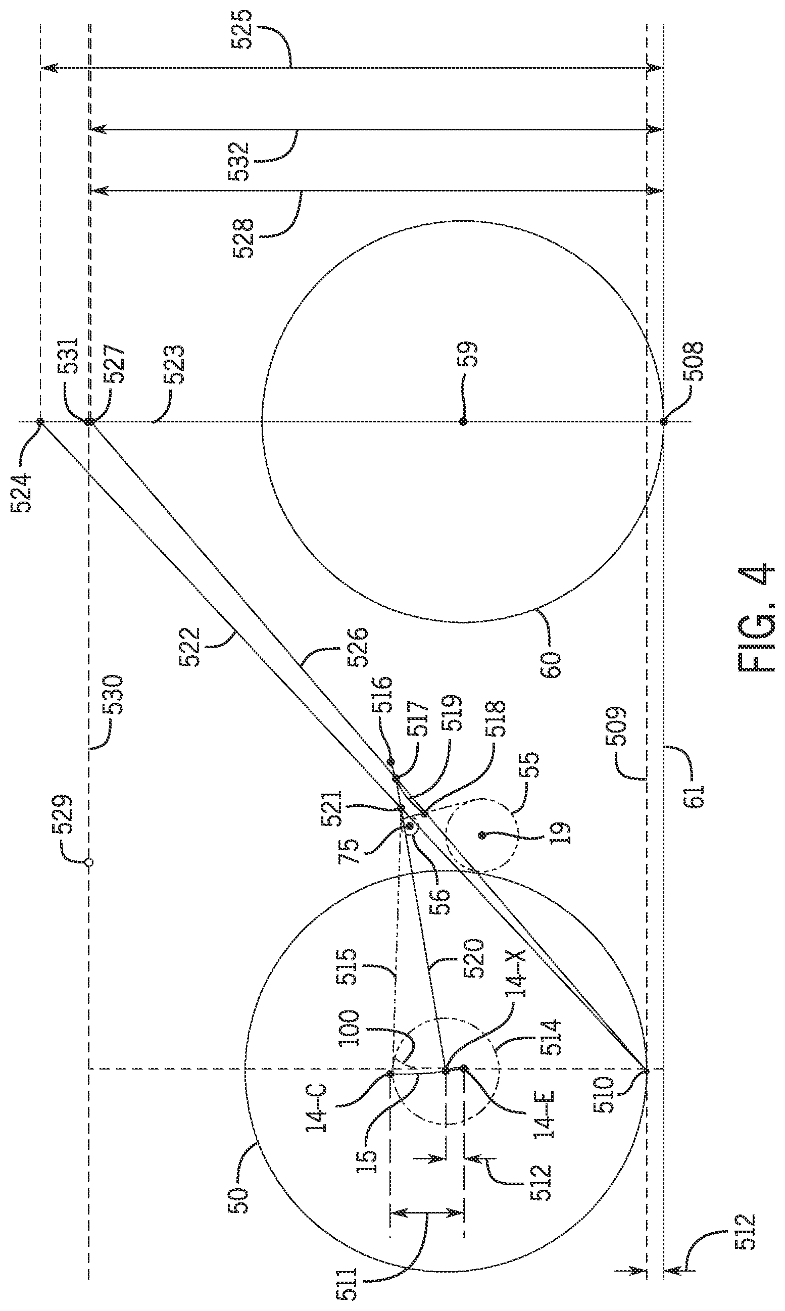 Patent US12403979 Figure 20 – 6-bar vehicle suspension linkage with drive train idler