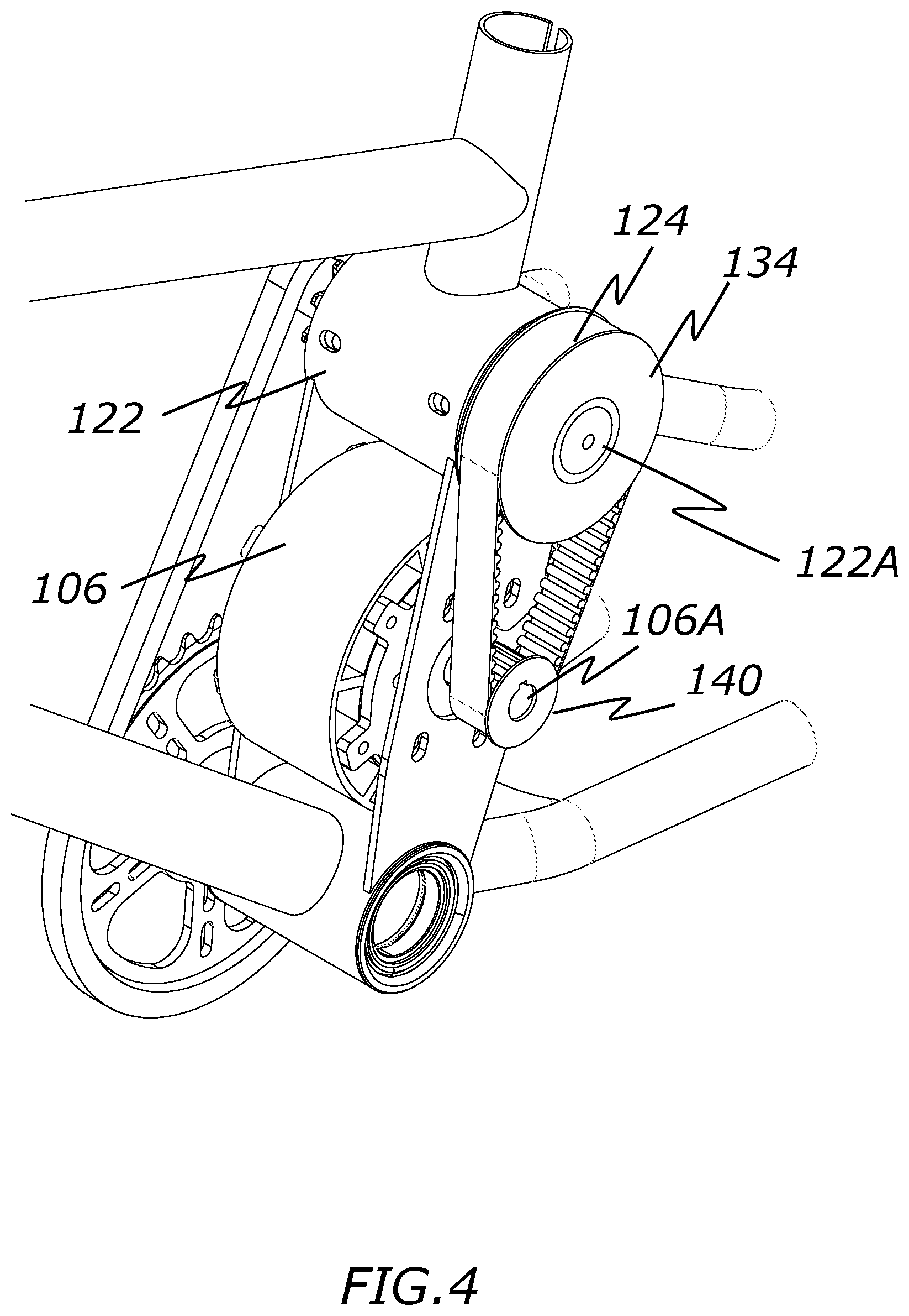 Patent US12403983 Figure 4 – High-drive electric bicycle
