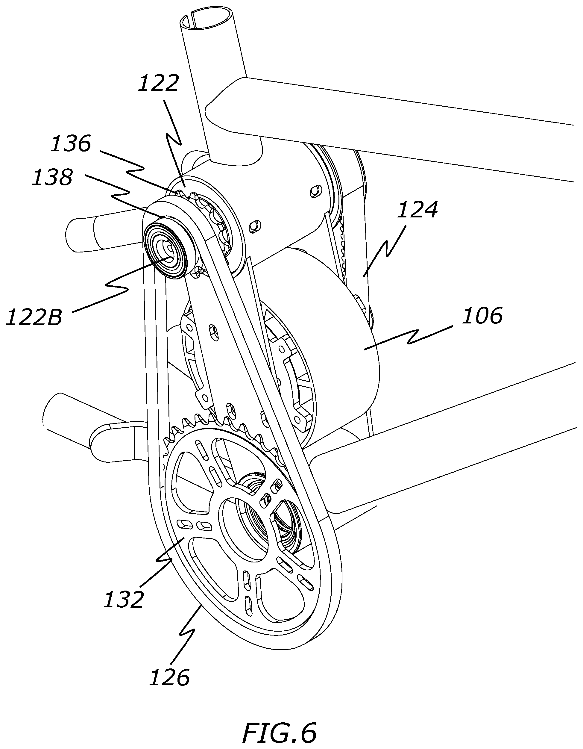 Patent US12403983 Figure 6 – High-drive electric bicycle