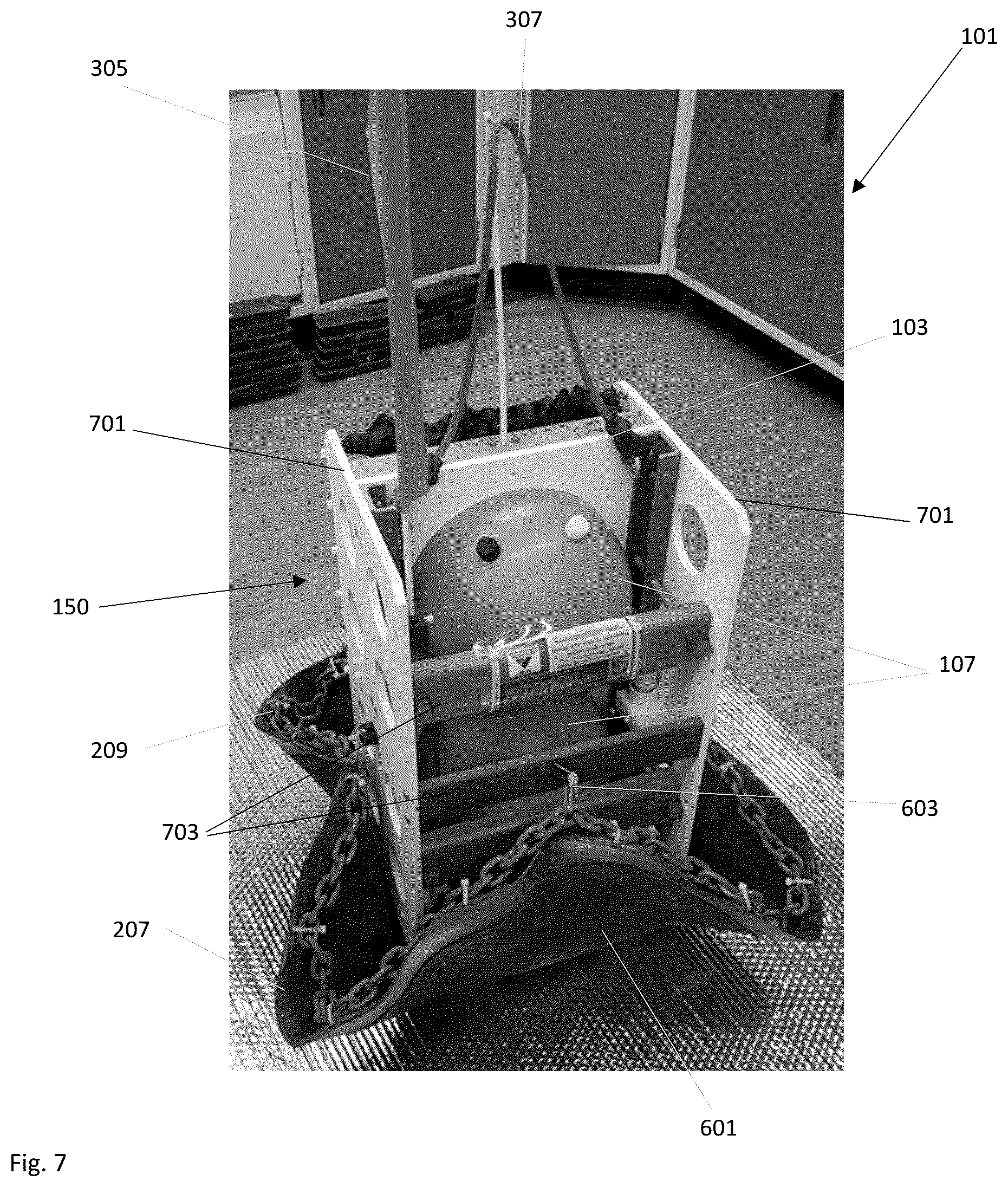 Patent US12403987 Figure 7 – Split release benthic lander