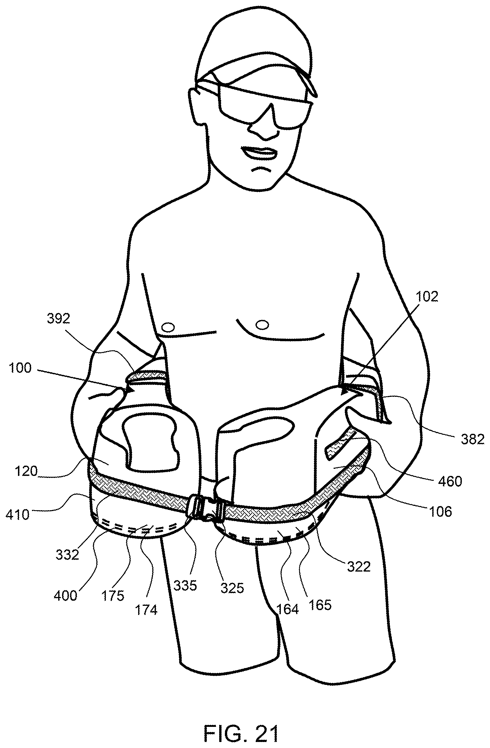 Patent US12403989 Figure 18 – Personal floatation device