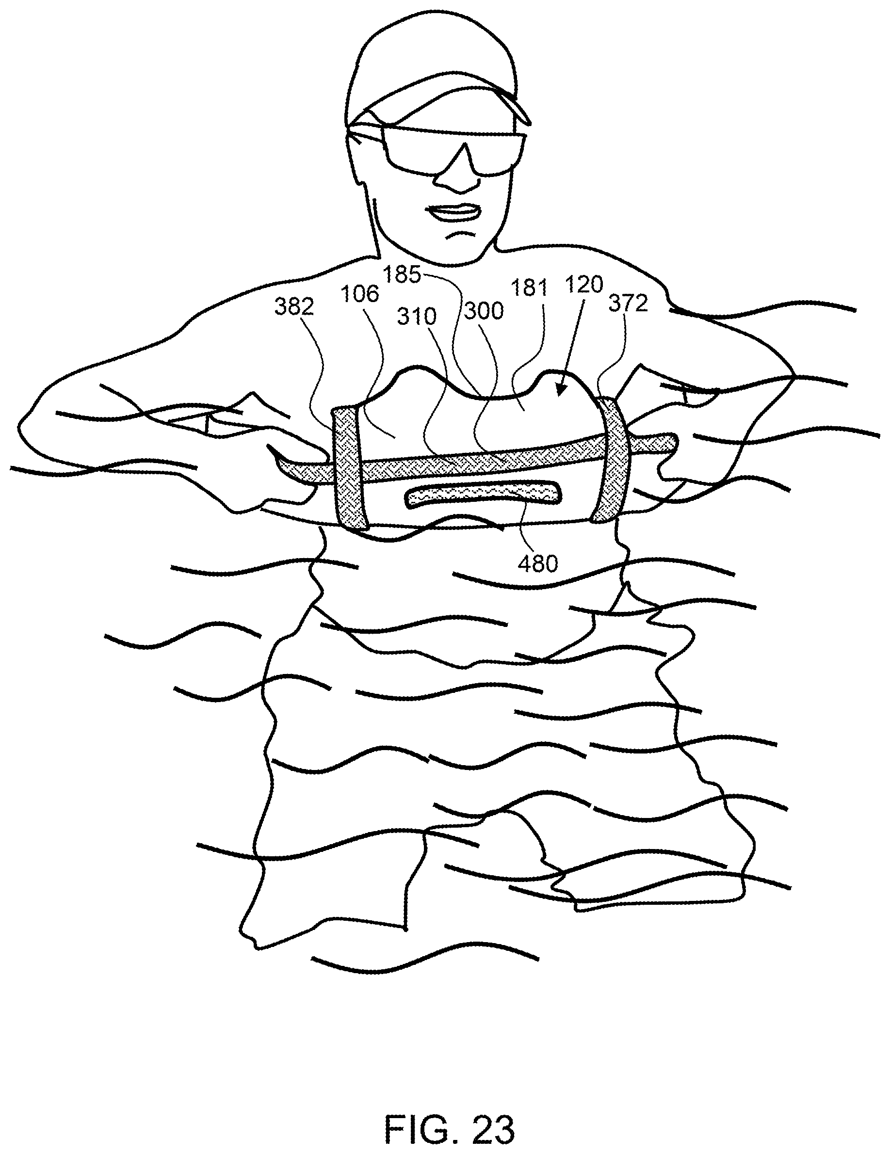Patent US12403989 Figure 20 – Personal floatation device