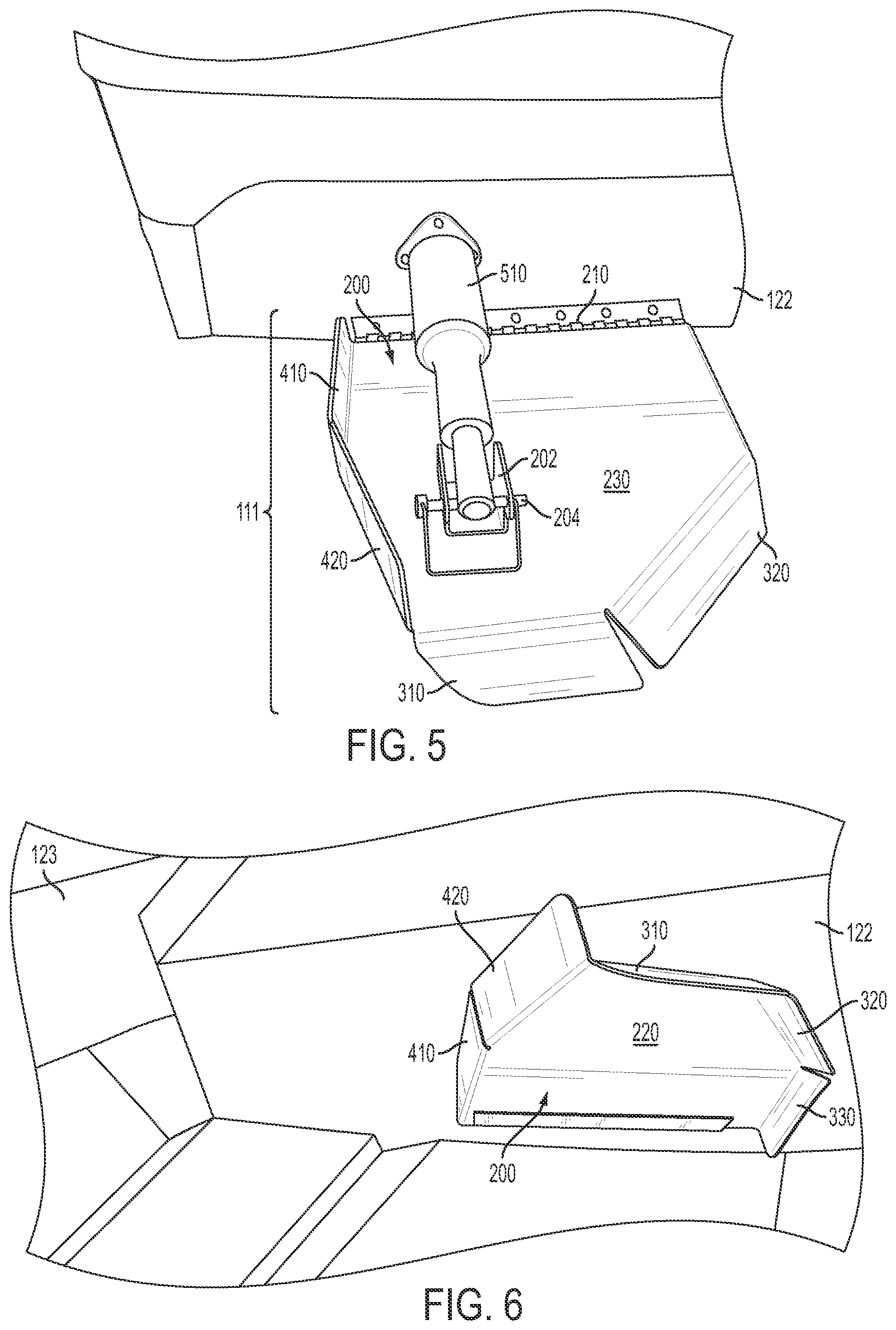 Patent US12403991 Figure 4 – Wake-modifying device for a boat