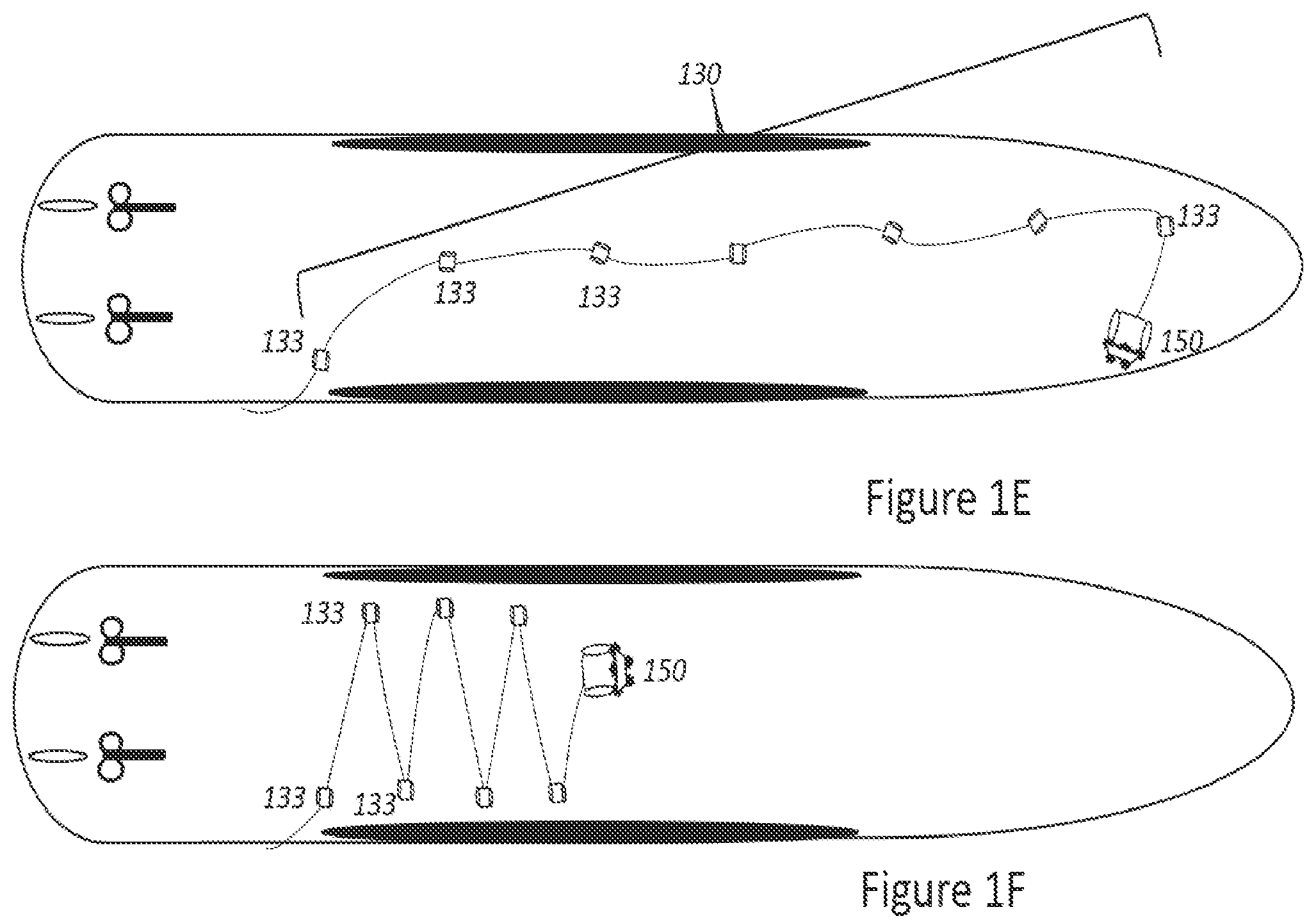 Patent US12403992 Figure 4 – Method for maintaining the outer surface of a hull utilizing an in-line multi-node tether management arrangement