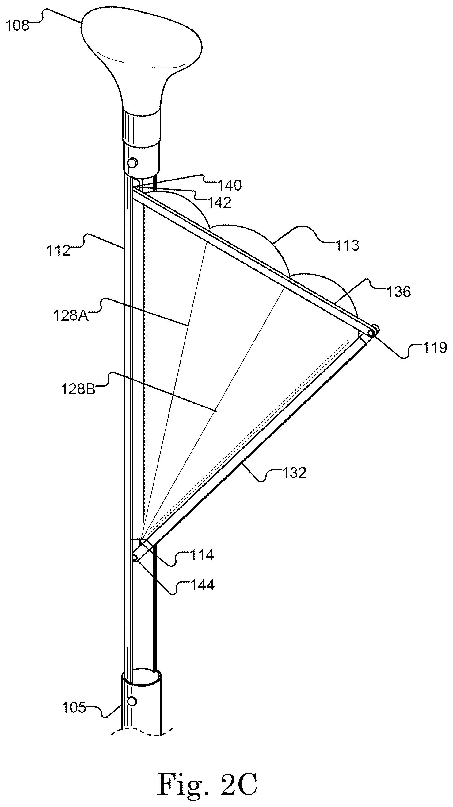 Patent US12403993 Figure 4 – Paddle with extendable second blade