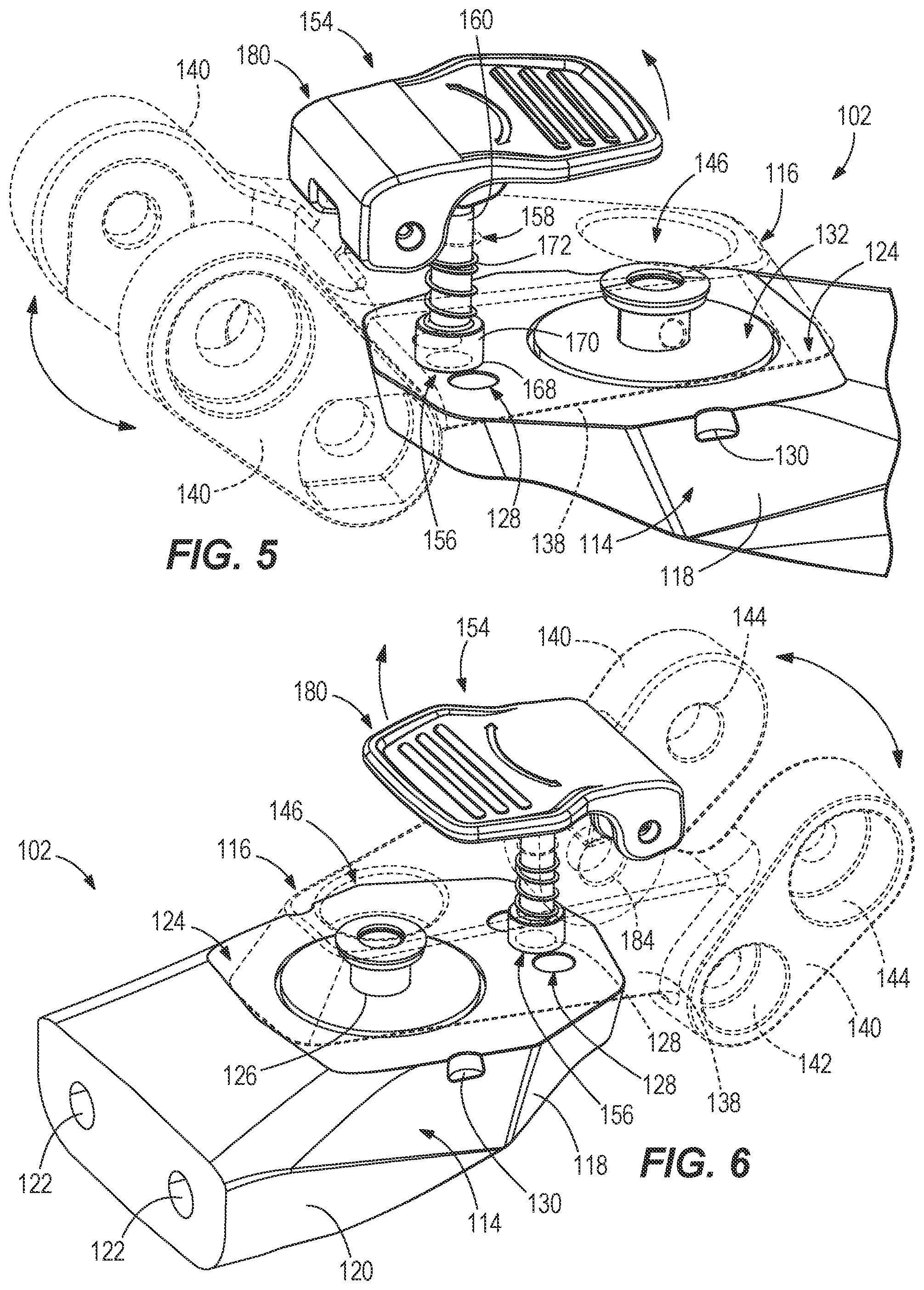 Patent US12403994 Figure 4 – Tillers for marine drives having tilt mechanism