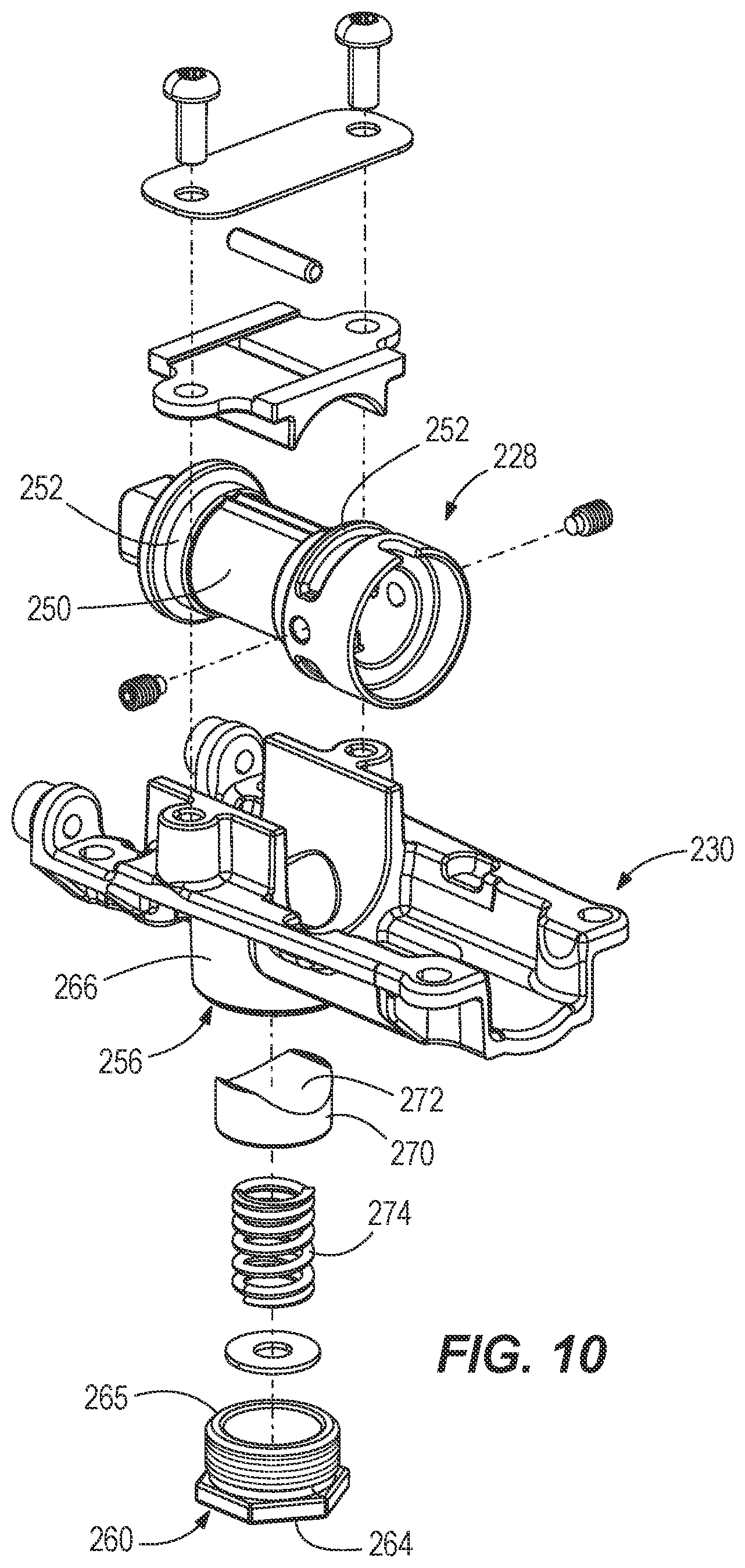 Patent US12403994 Figure 8 – Tillers for marine drives having tilt mechanism