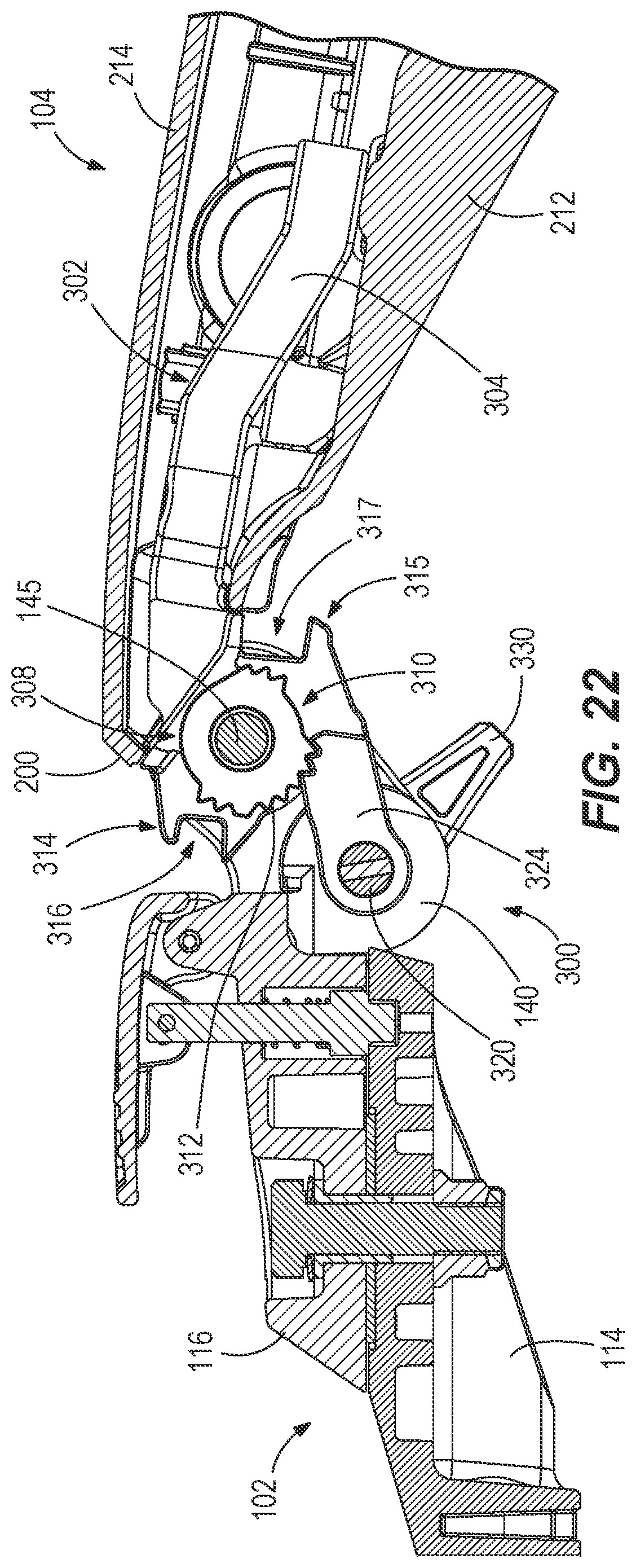 Patent US12403994 Figure 19 – Tillers for marine drives having tilt mechanism