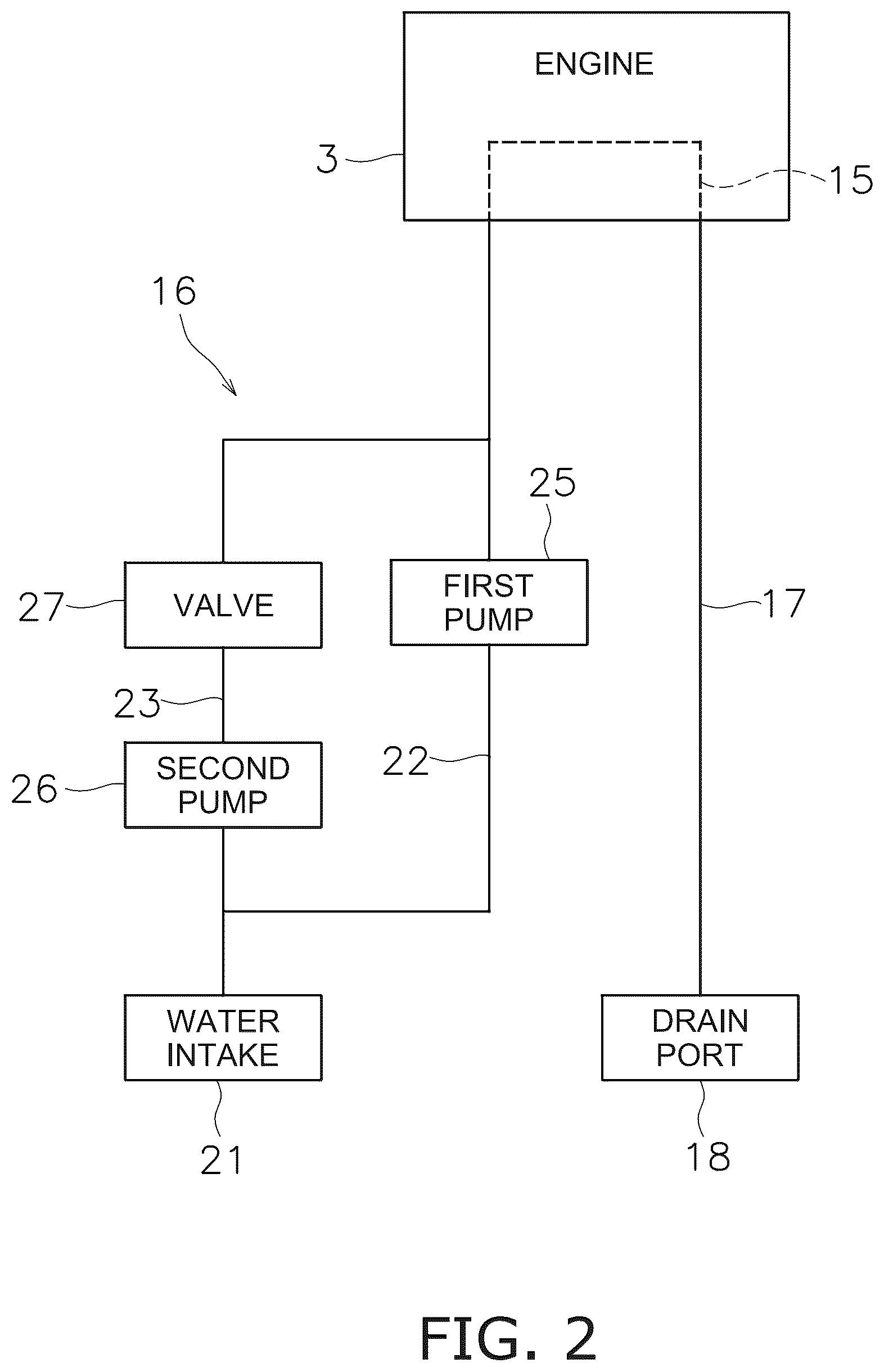 Patent US12403995 Figure 2 – Outboard motor