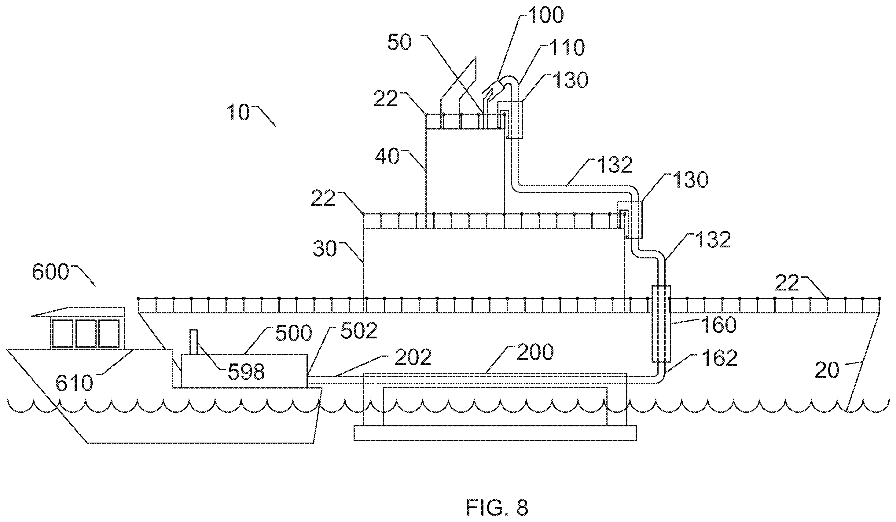 Patent US12403997 Figure 8 – Apparatus for emissions reduction as a service (ERaaS)
