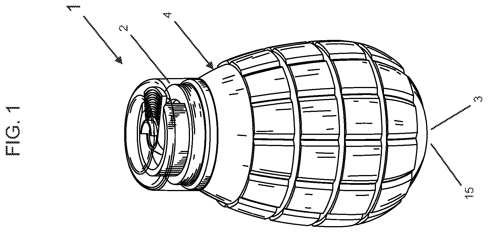 Patent US12410001 Figure 1 – Aerosol spraying device
