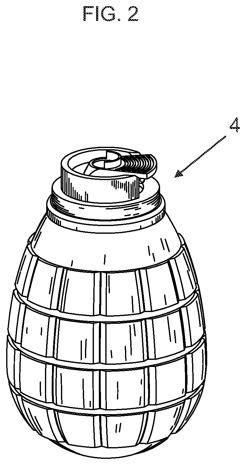 Patent US12410001 Figure 2 – Aerosol spraying device