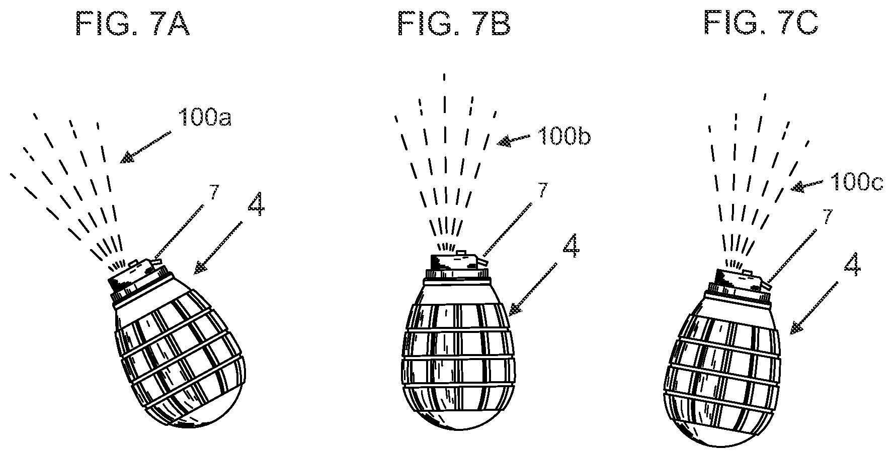 Patent US12410001 Figure 7 – Aerosol spraying device