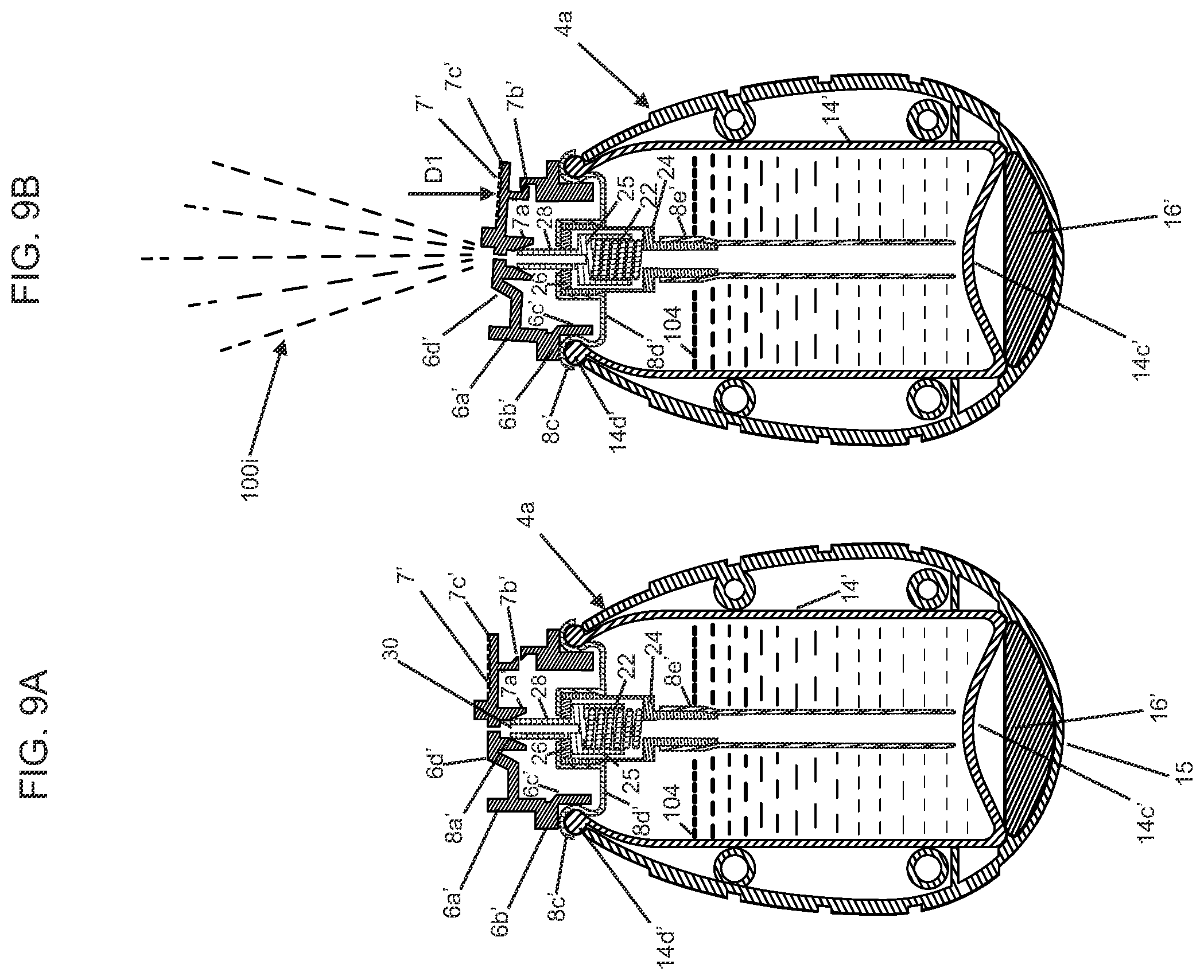 Patent US12410001 Figure 13 – Aerosol spraying device
