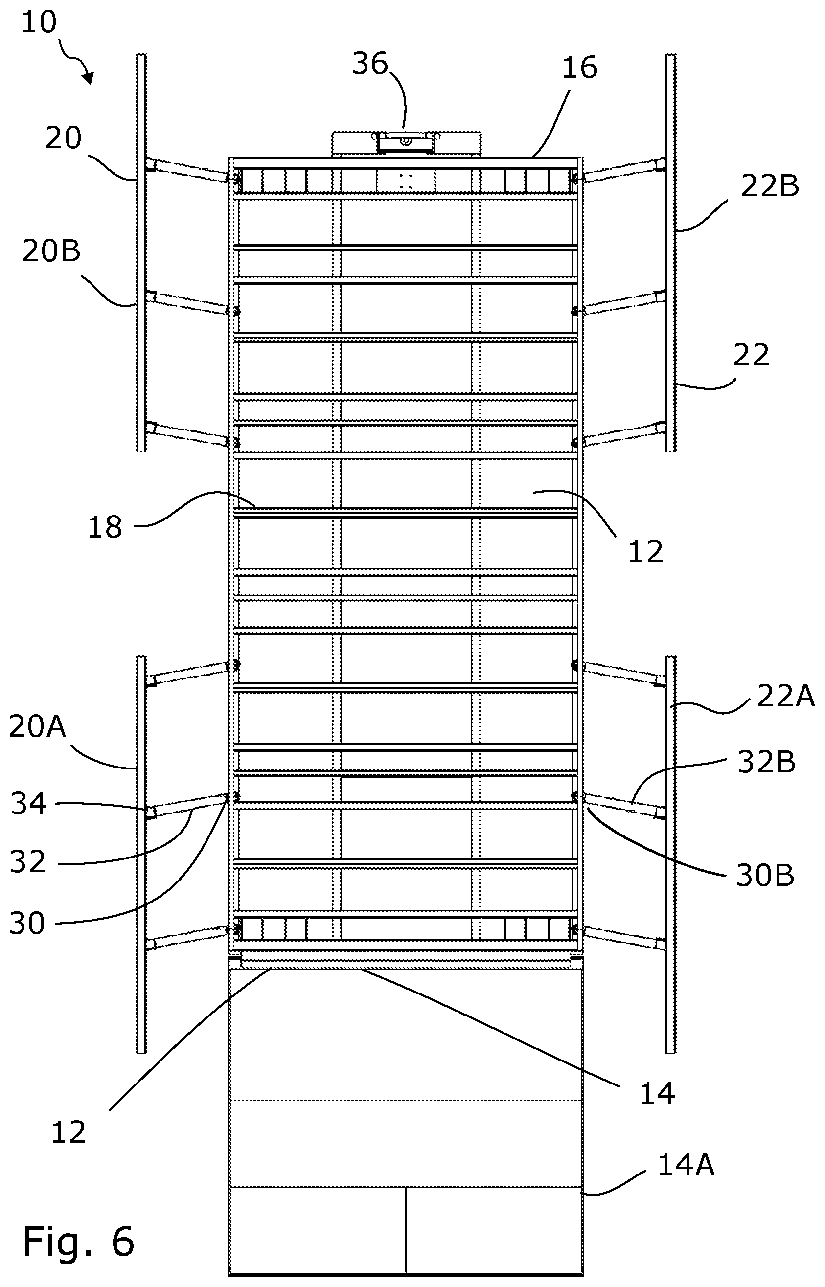 Patent US12410002 Figure 4 – Expandable vehicle container
