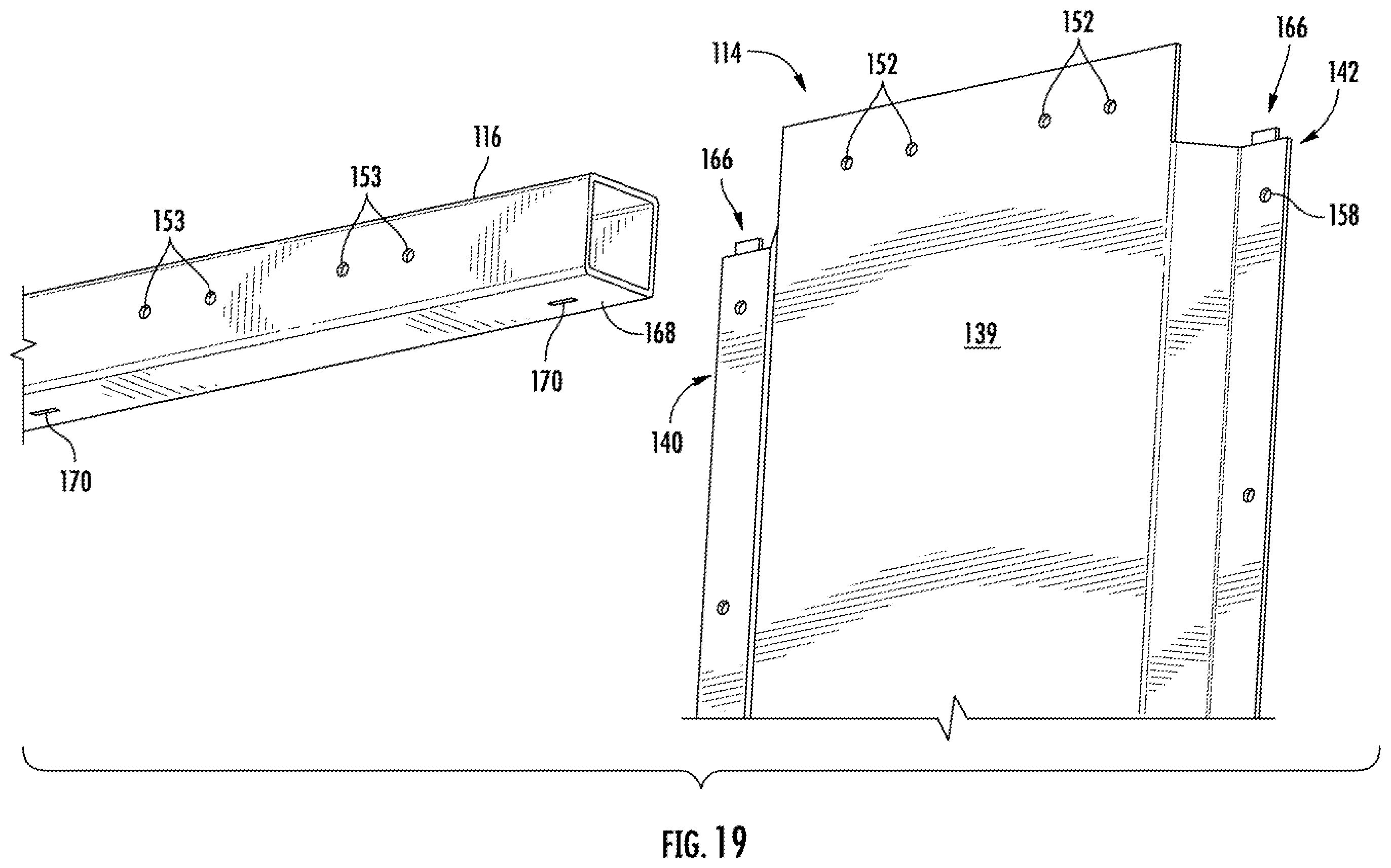 Patent US12410003 Figure 14 – Refuse container having modular side walls