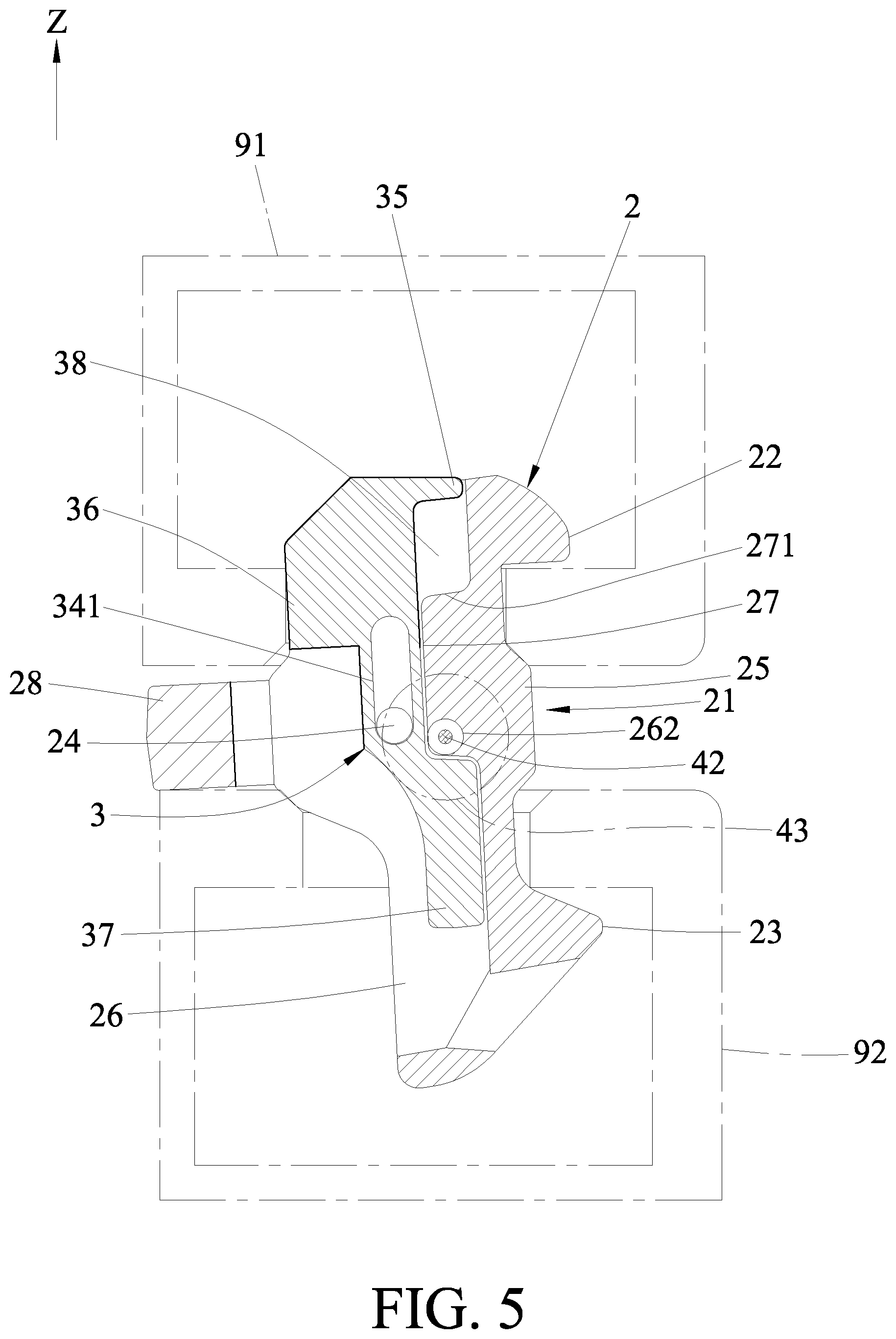 Patent US12410004 Figure 4 – Shipping container connector