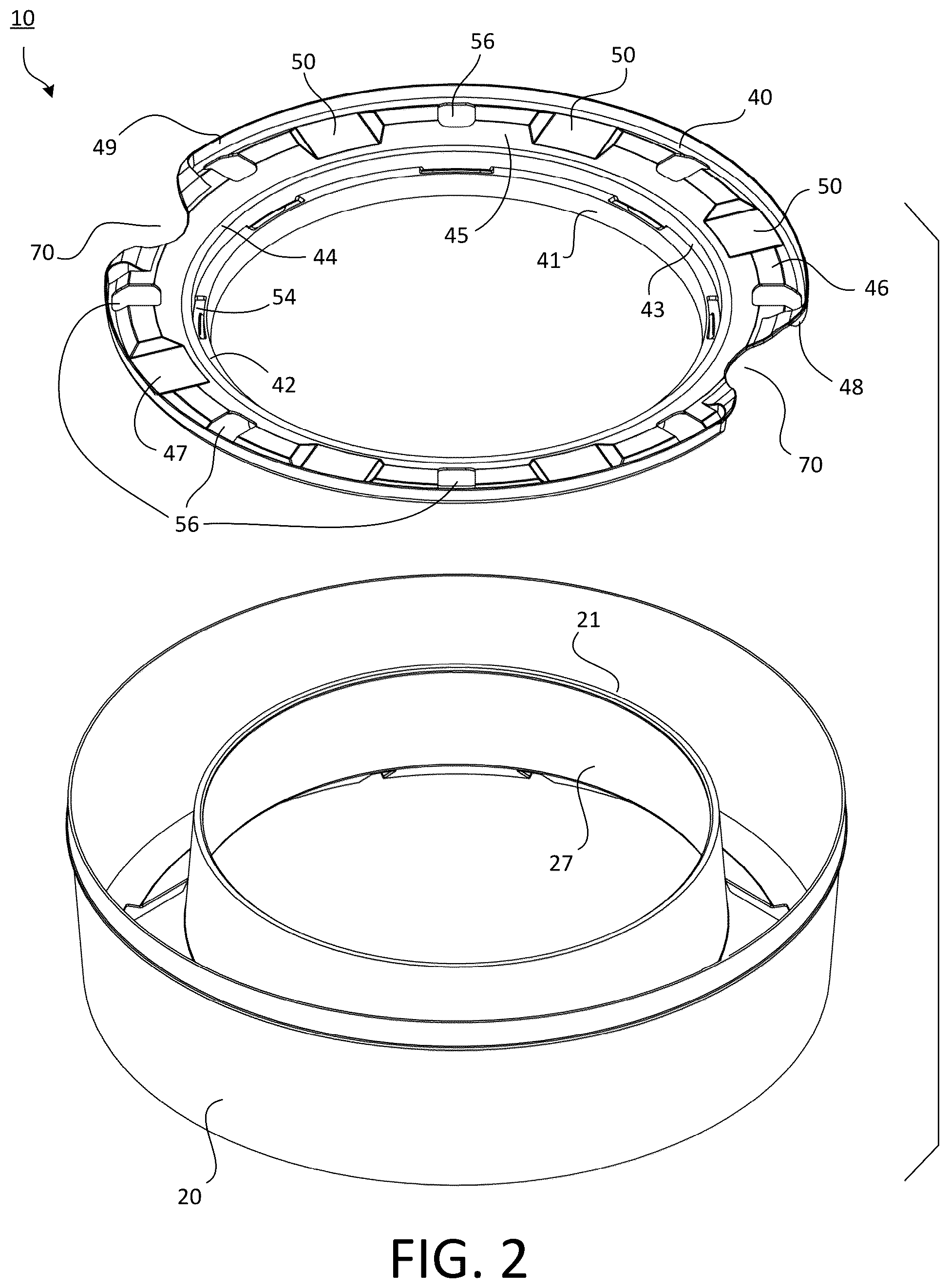 Patent US12410005 Figure 3 – Cassette for dispensing pleated tubing
