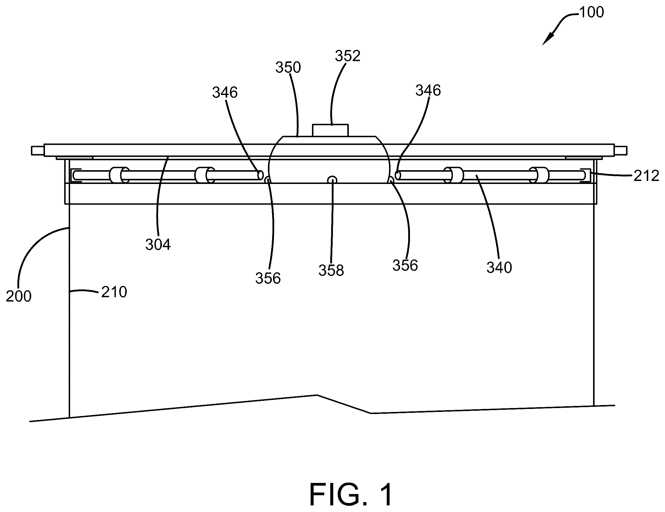 Patent US12410006 — Locking garbage can device — Figure 1