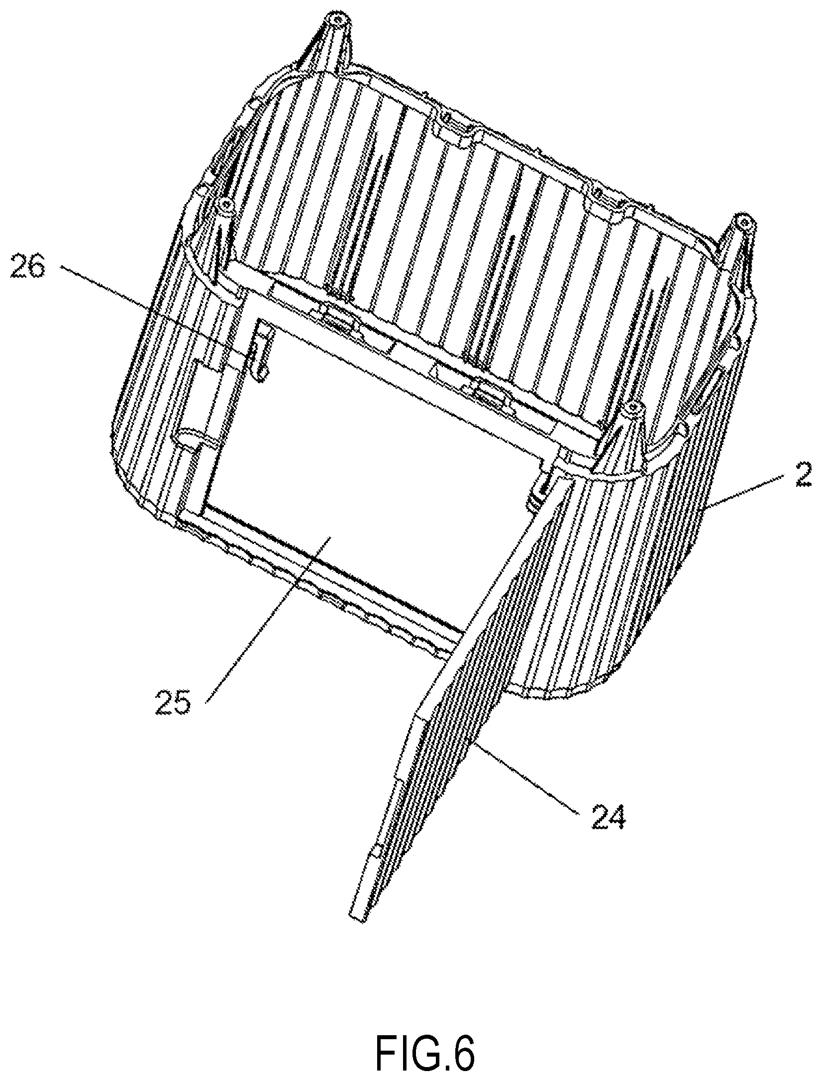 Patent US12410007 Figure 6 – Pedal bin
