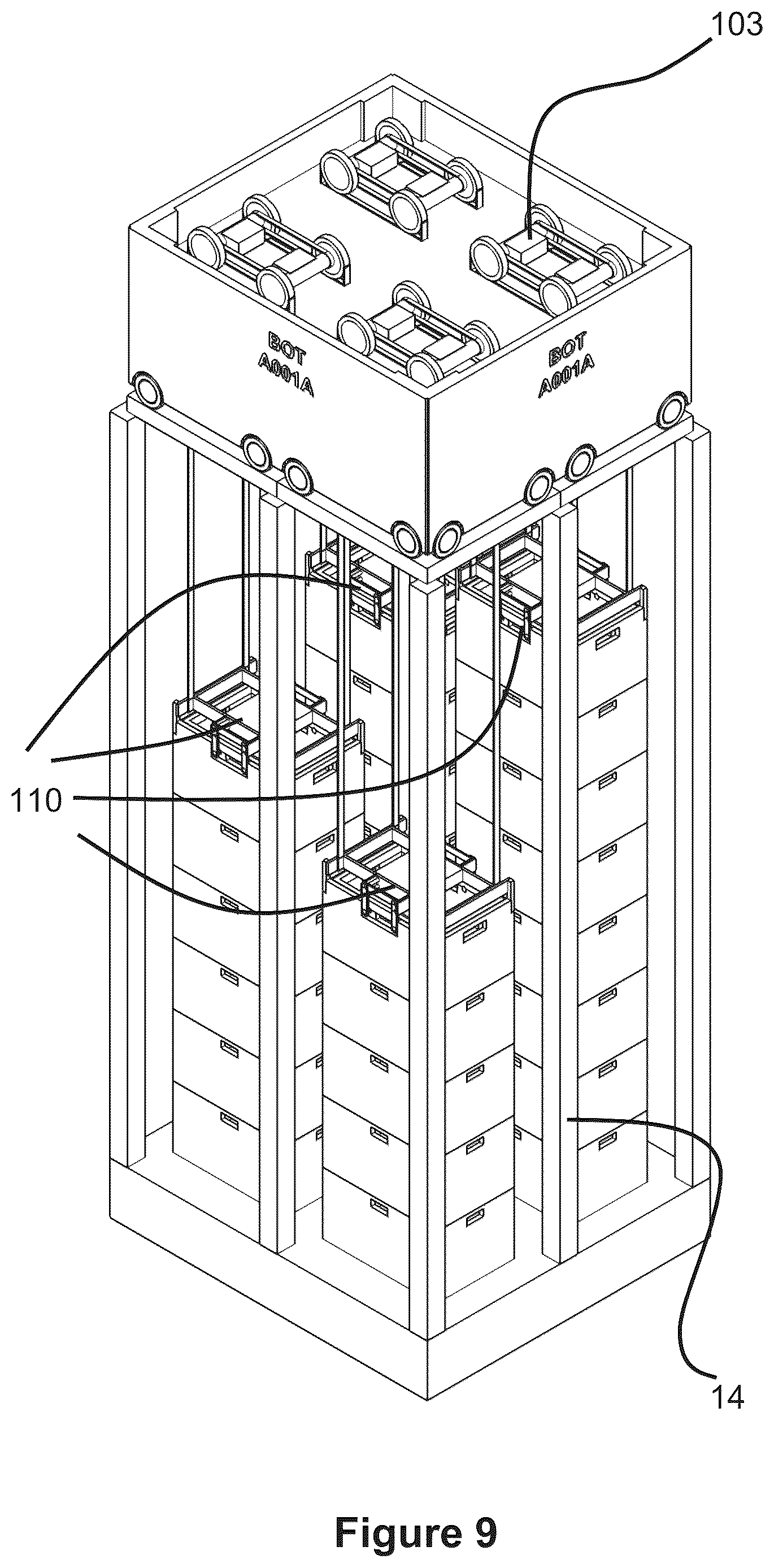 Patent US12410008 Figure 9 – Method and apparatus for retrieving units from a storage system