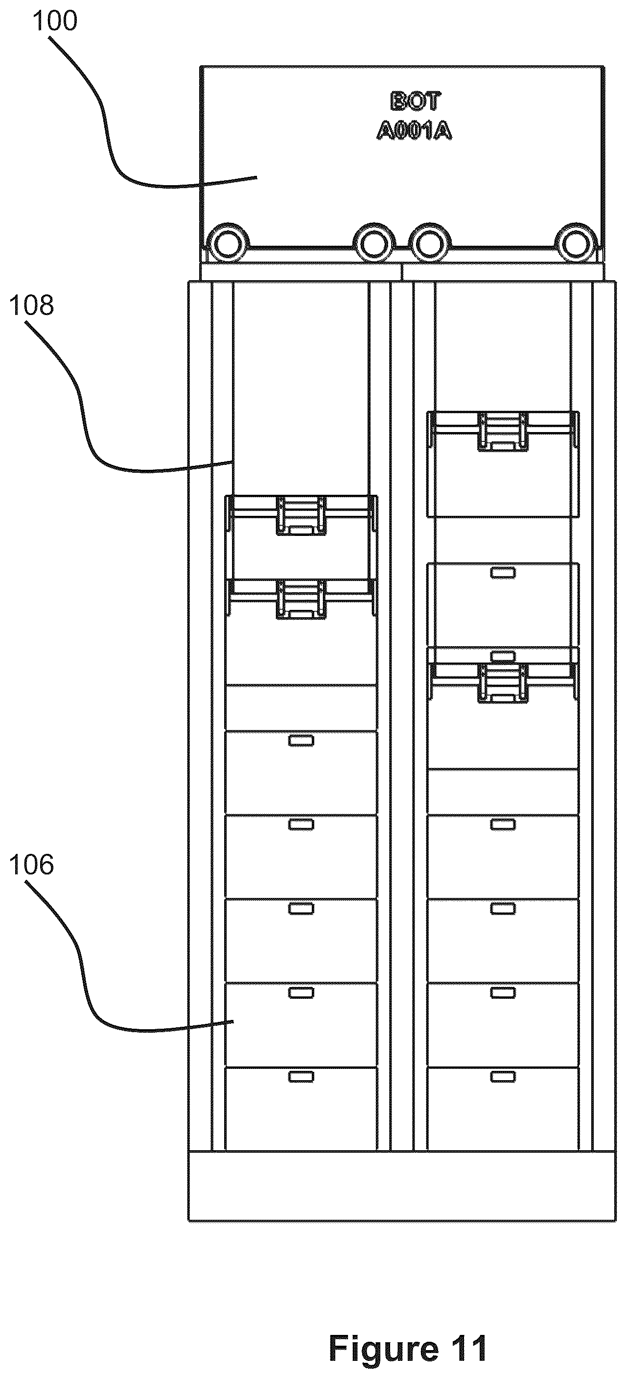 Patent US12410008 Figure 11 – Method and apparatus for retrieving units from a storage system